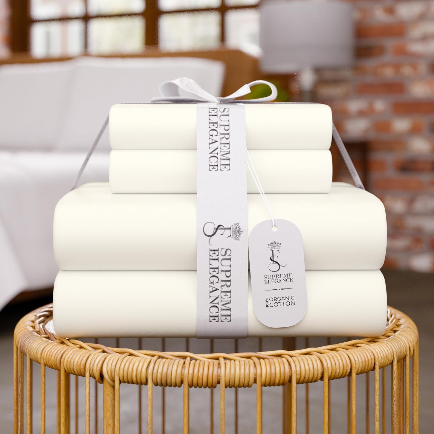 Organic Cotton Twin XL Sheets - Lightweight Breathable Deep Pockets
