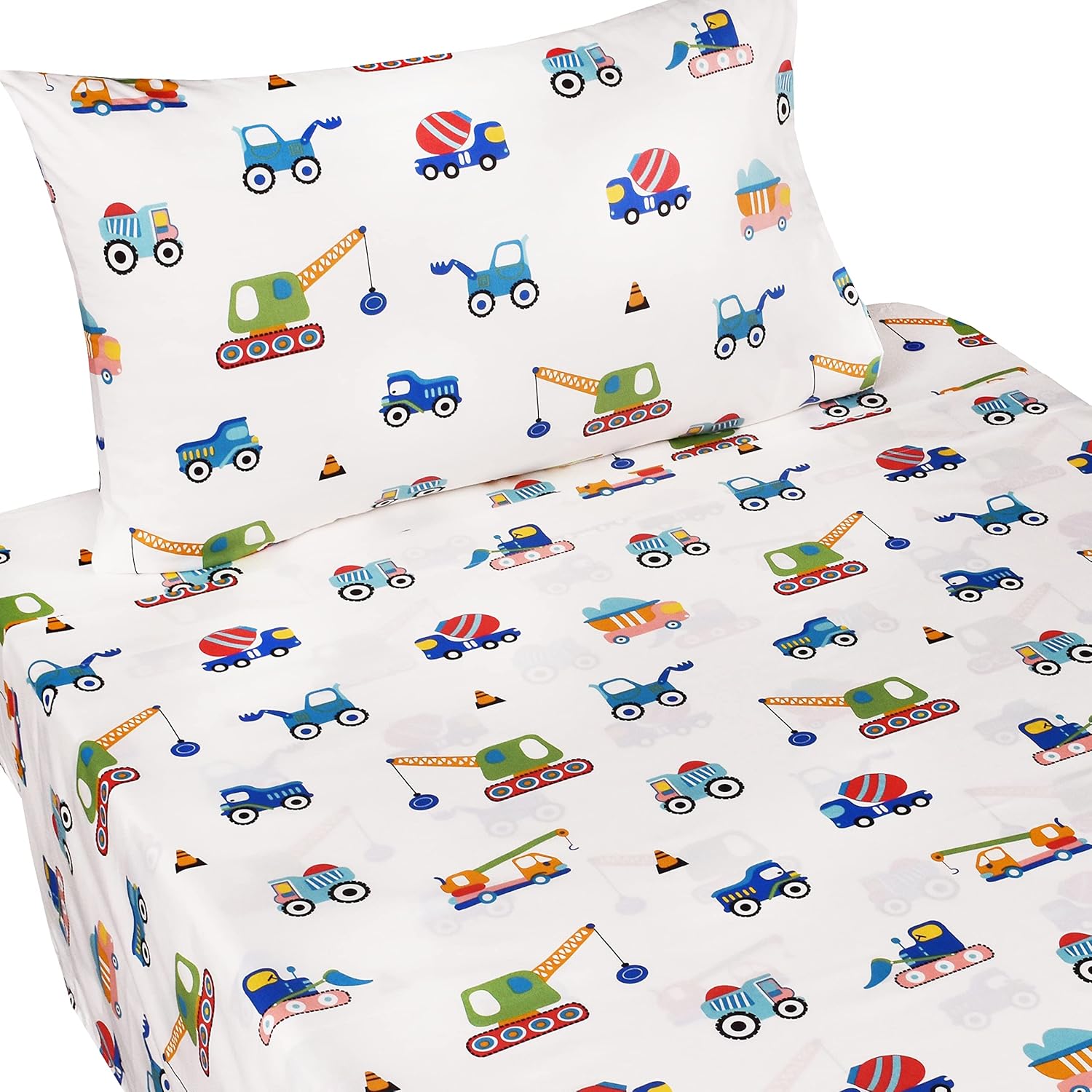 J-pinno Kids Cartoon 100 Cotton Sheet Set 3 Pieces