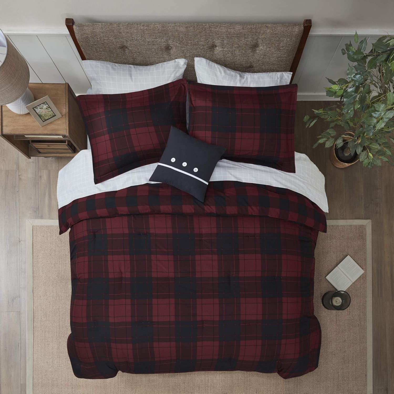 Madison Park Essentials Reversible Comforter Set with 8 Pieces