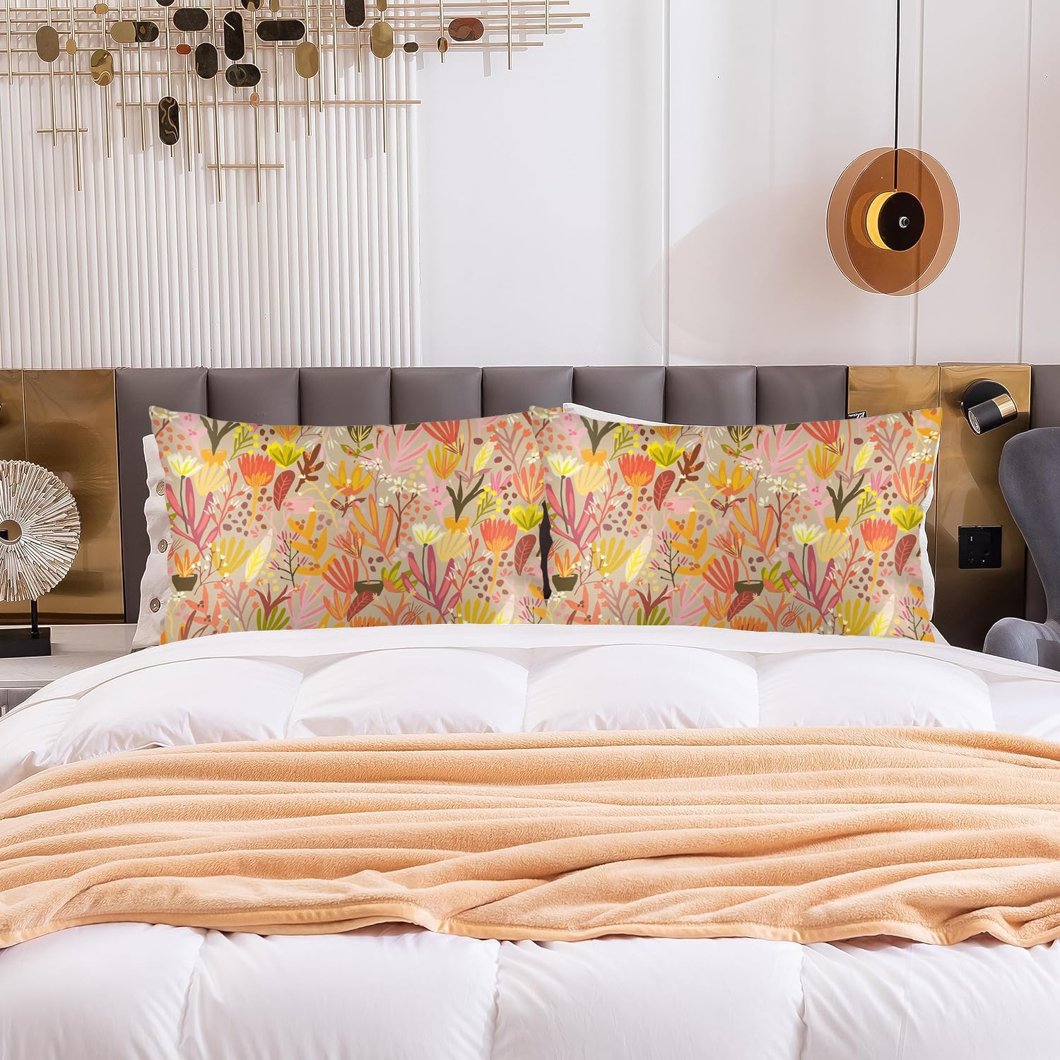 Farmhouse Floral Pillowcase 20x26 Inch Soft Cover