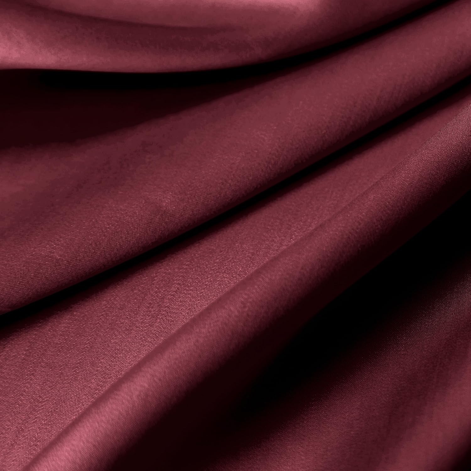 300-Thread-Count Cotton Twin Bed Skirt in Burgundy