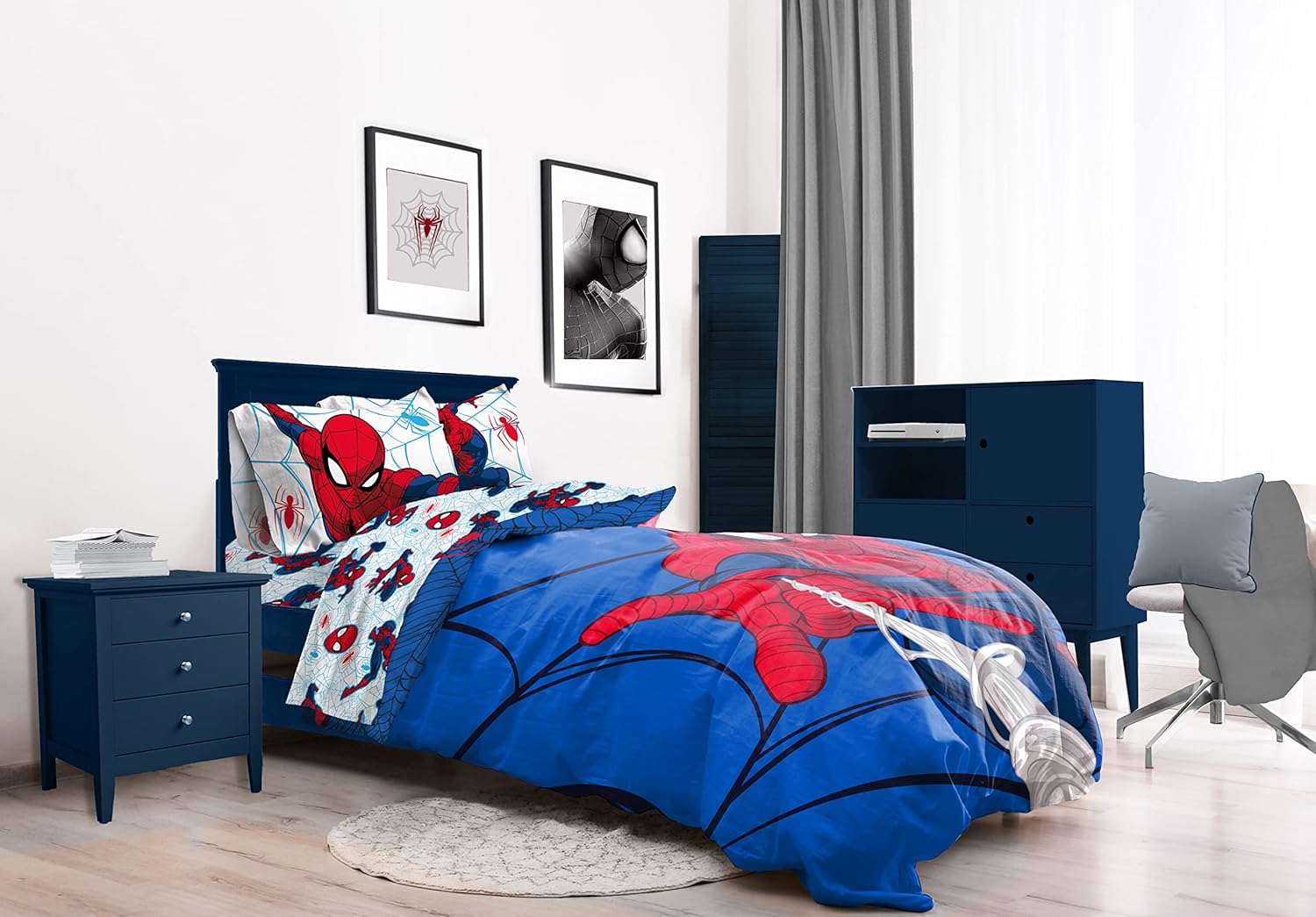 Jay Franco Marvel Spiderman Webtastic Queen Bed Set
