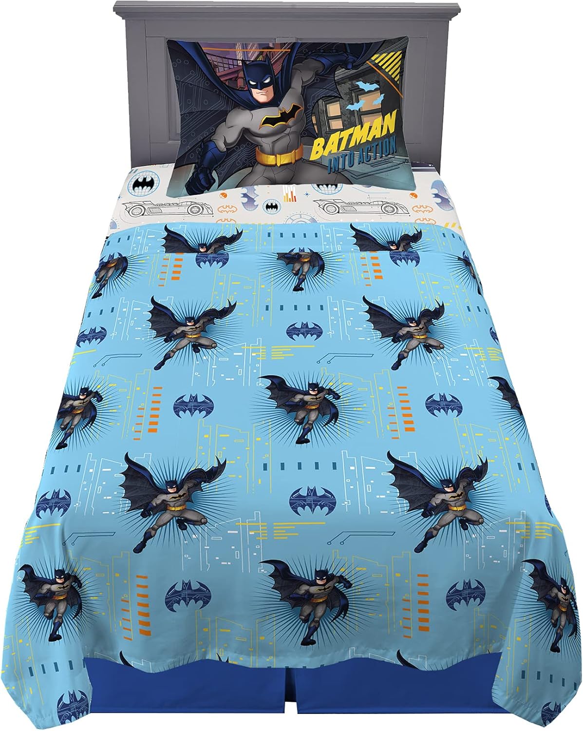 Franco Kids Bedding Batman Super Soft Microfiber Sheet Set - Twin