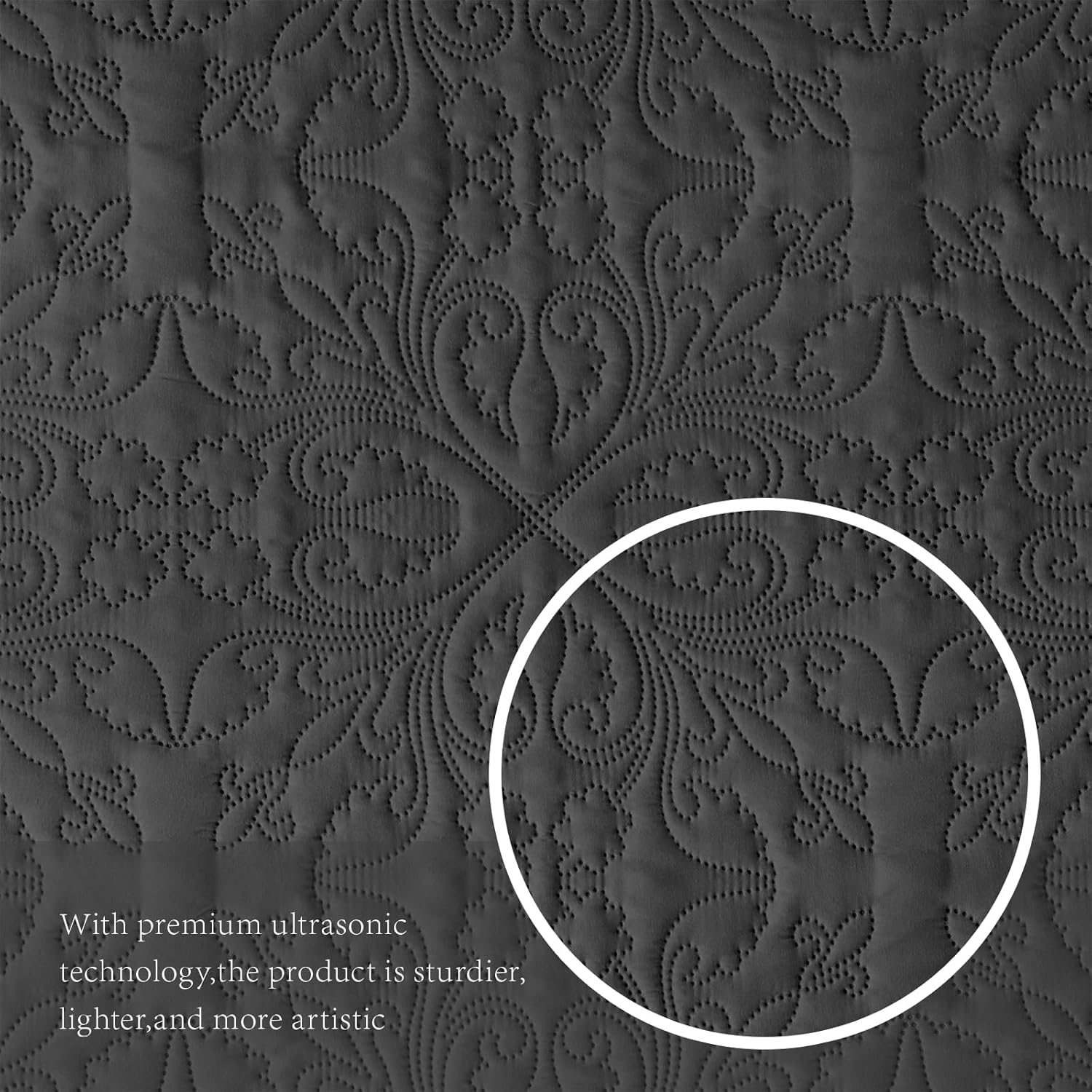 Akkialla King Size Quilt Bedding Set - Modern Microfiber Floral Pattern
