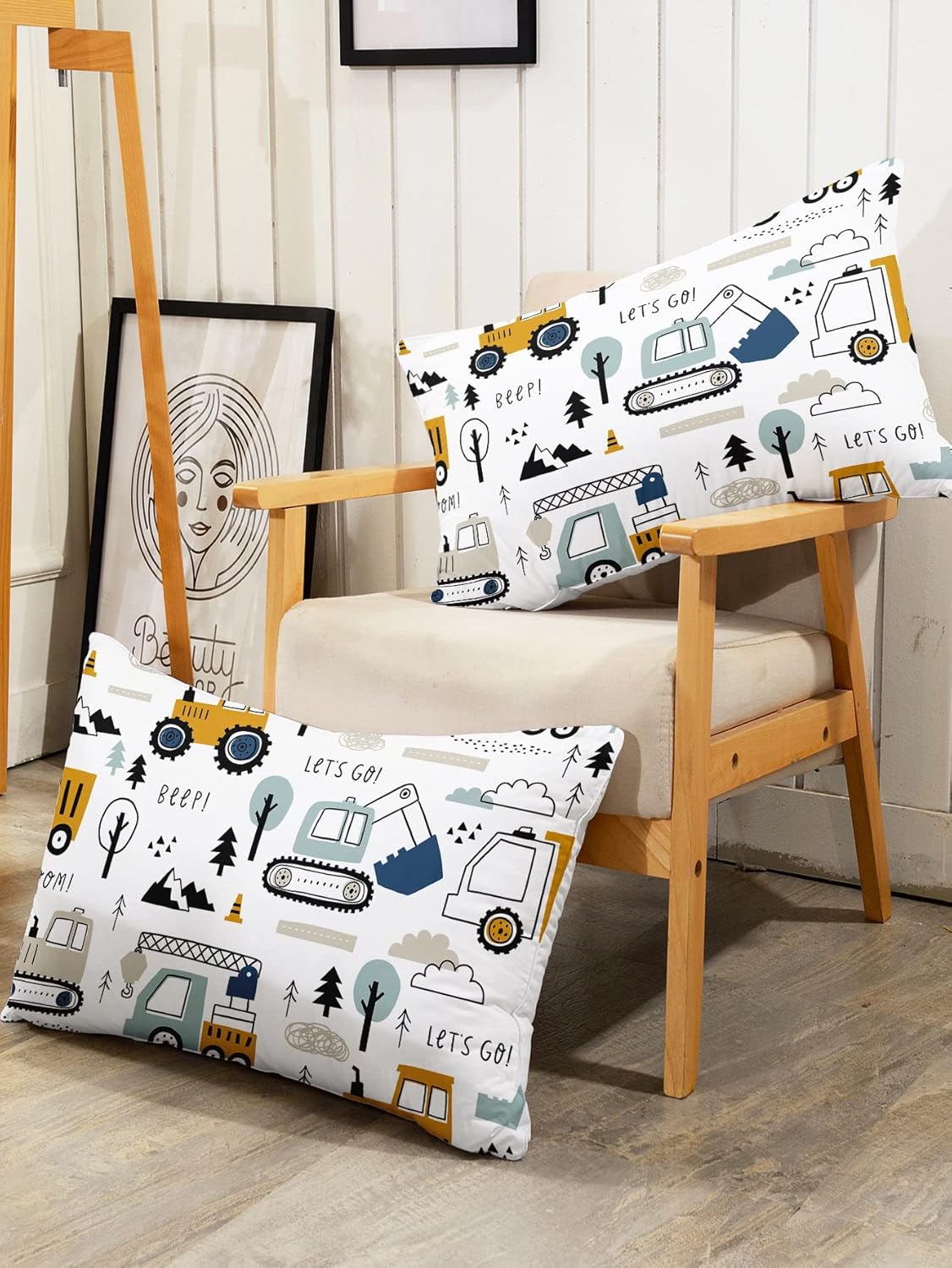 Woodland Construction 4Pcs Kids Bedding Set 1