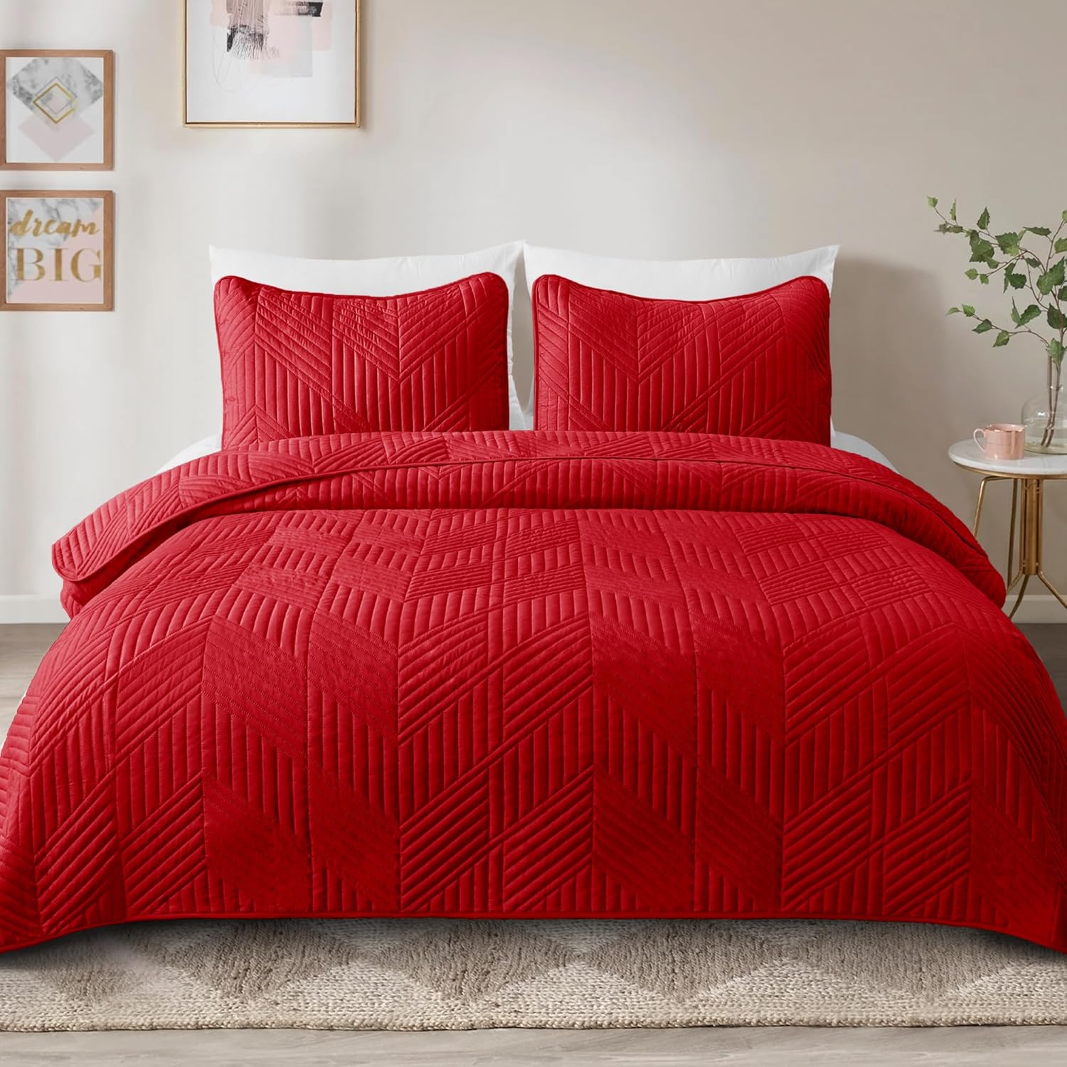 Exclusivo Mezcla Ultrasonic Full Queen Quilt Set