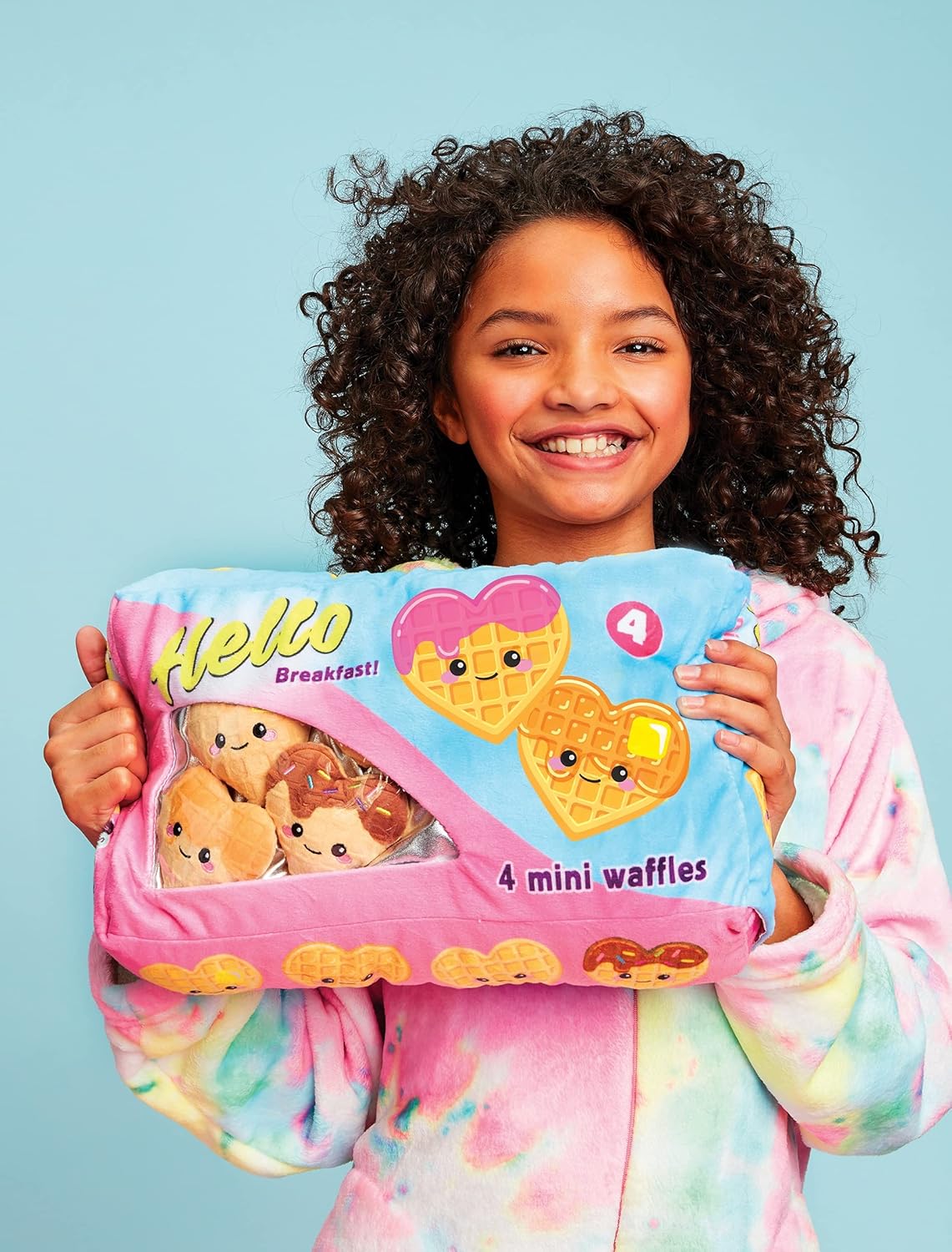 iscream Play with Your Food Waffle Time Fleece Pillow Set