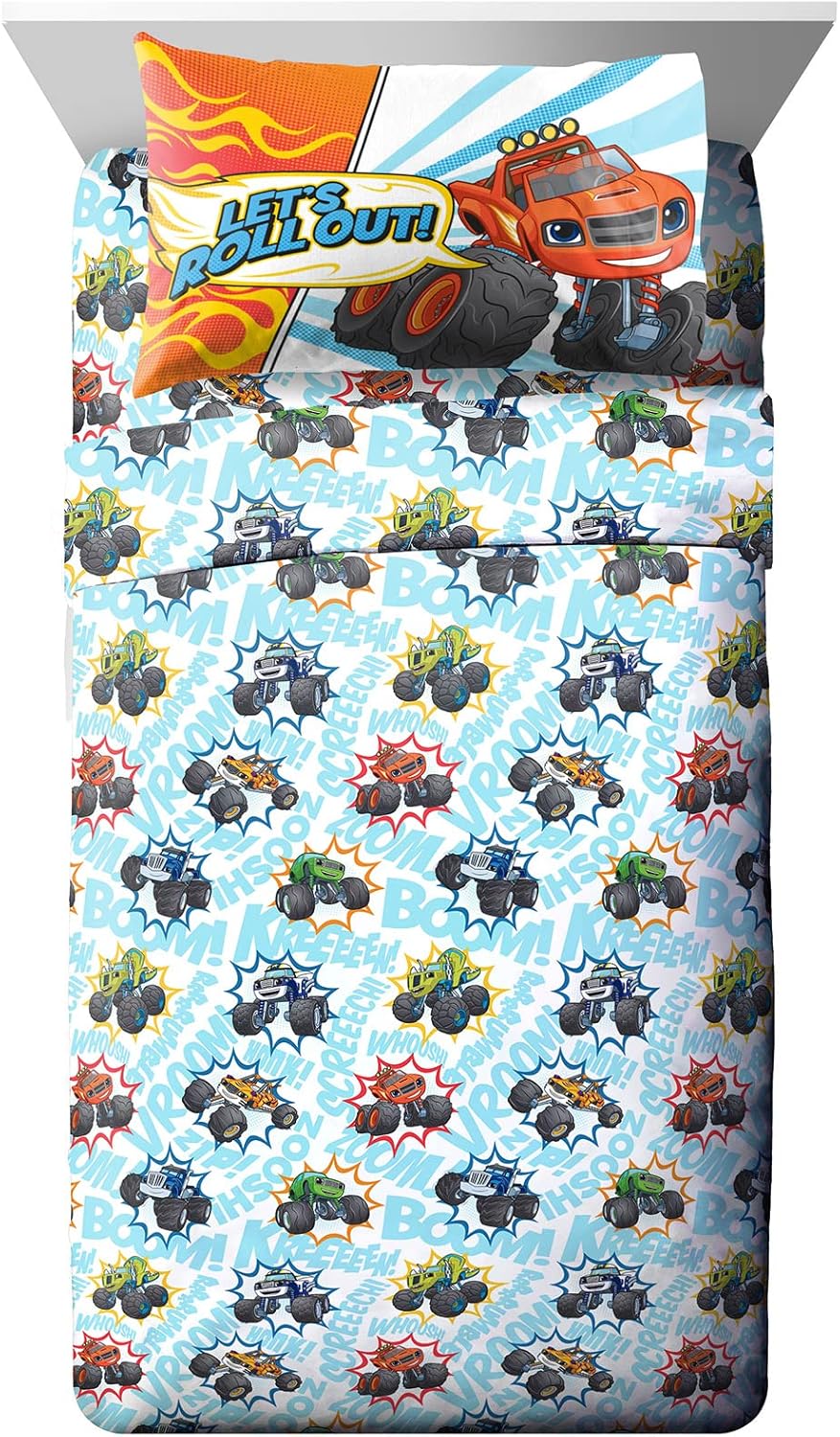 Jay Franco Blaze Toddler Sheet Set - 3 Piece Soft Comforter Set