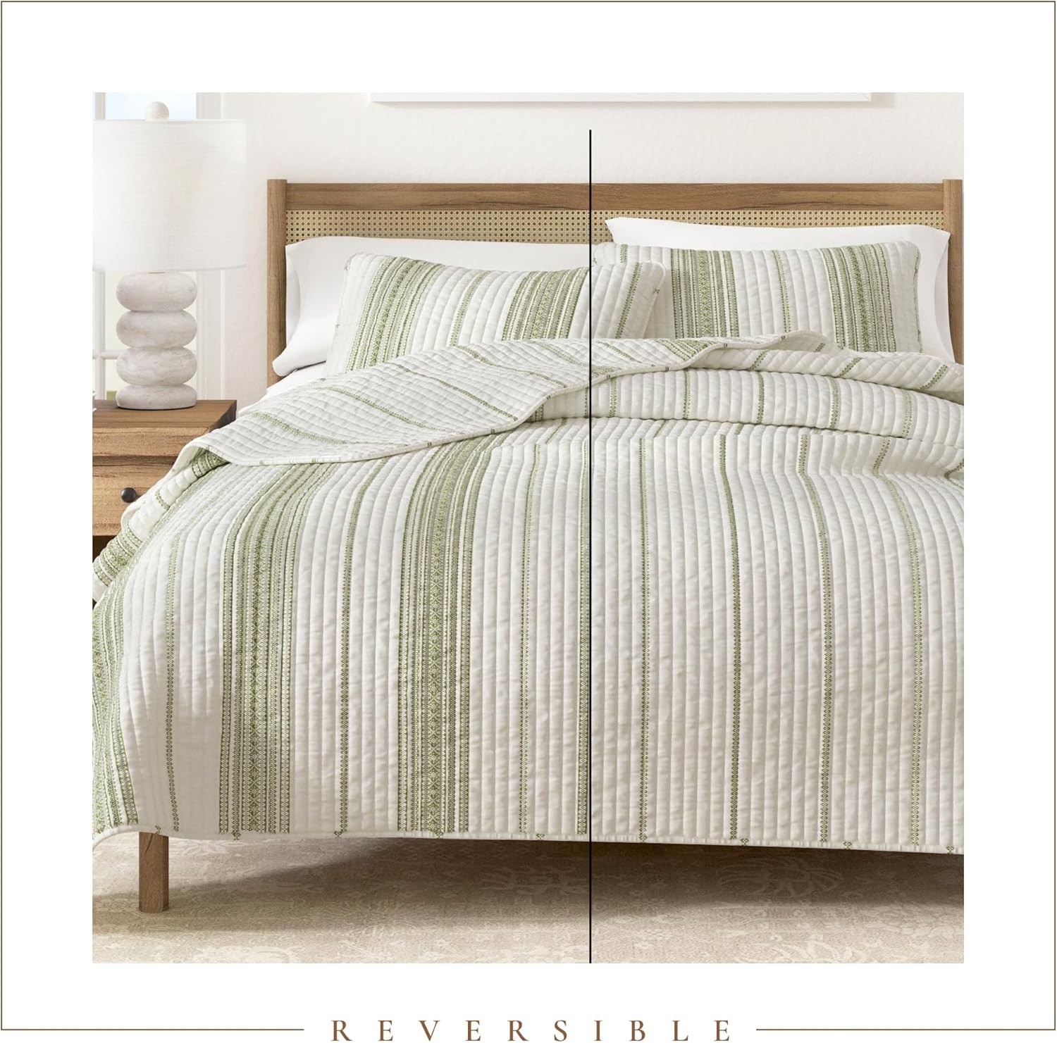 Great Bay Home TwinTwin XL Reversible Quilt Bedding Set