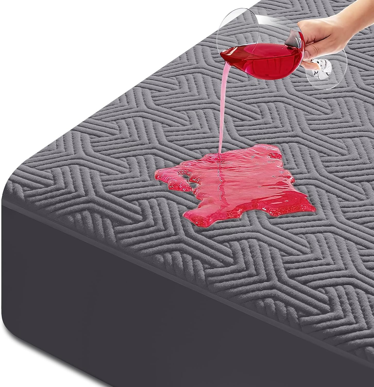 HYLEORY Twin XL Waterproof Mattress Protector - Bamboo Viscose Cooling Pad Cover