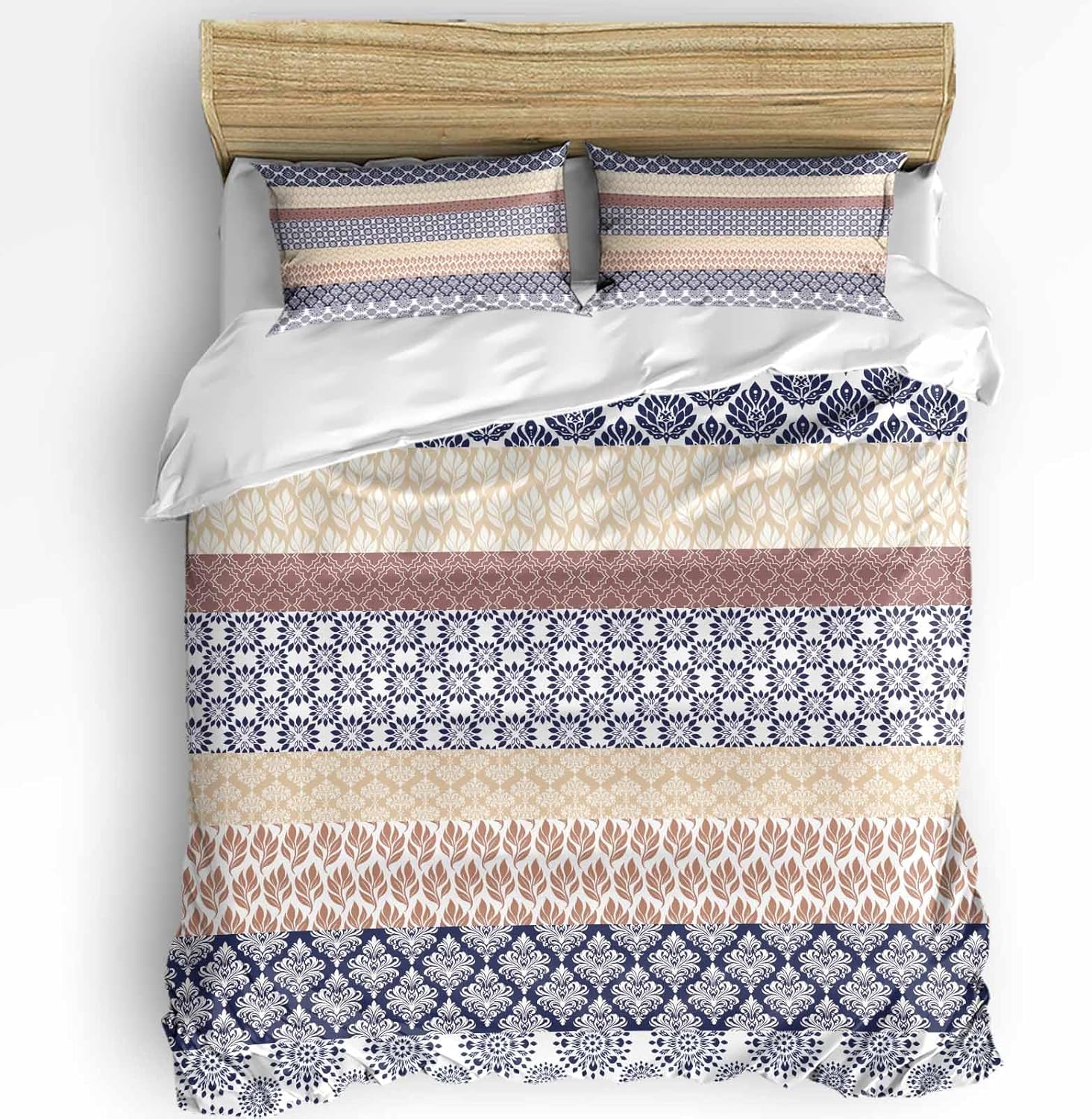 Boanket 3 Piece Queen Duvet Cover Set with Zipper