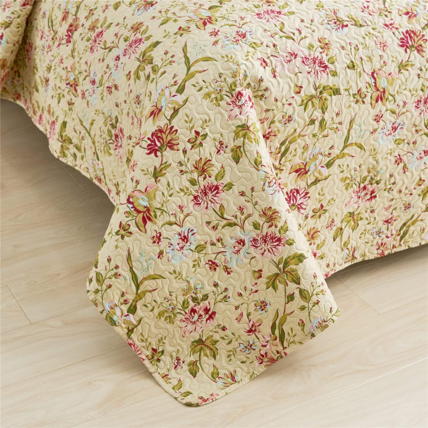 MERRY HOME Quilt Set - 3-Piece Boho Reversible Bedding Set King