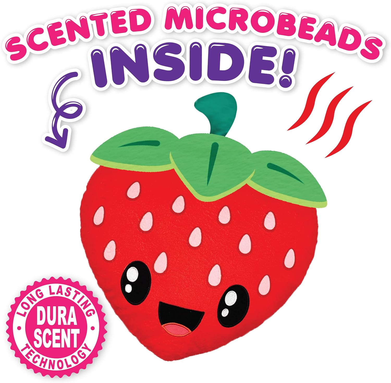Scentco Smillows Strawberry Scented Plush Pillow - Kids Room Decor