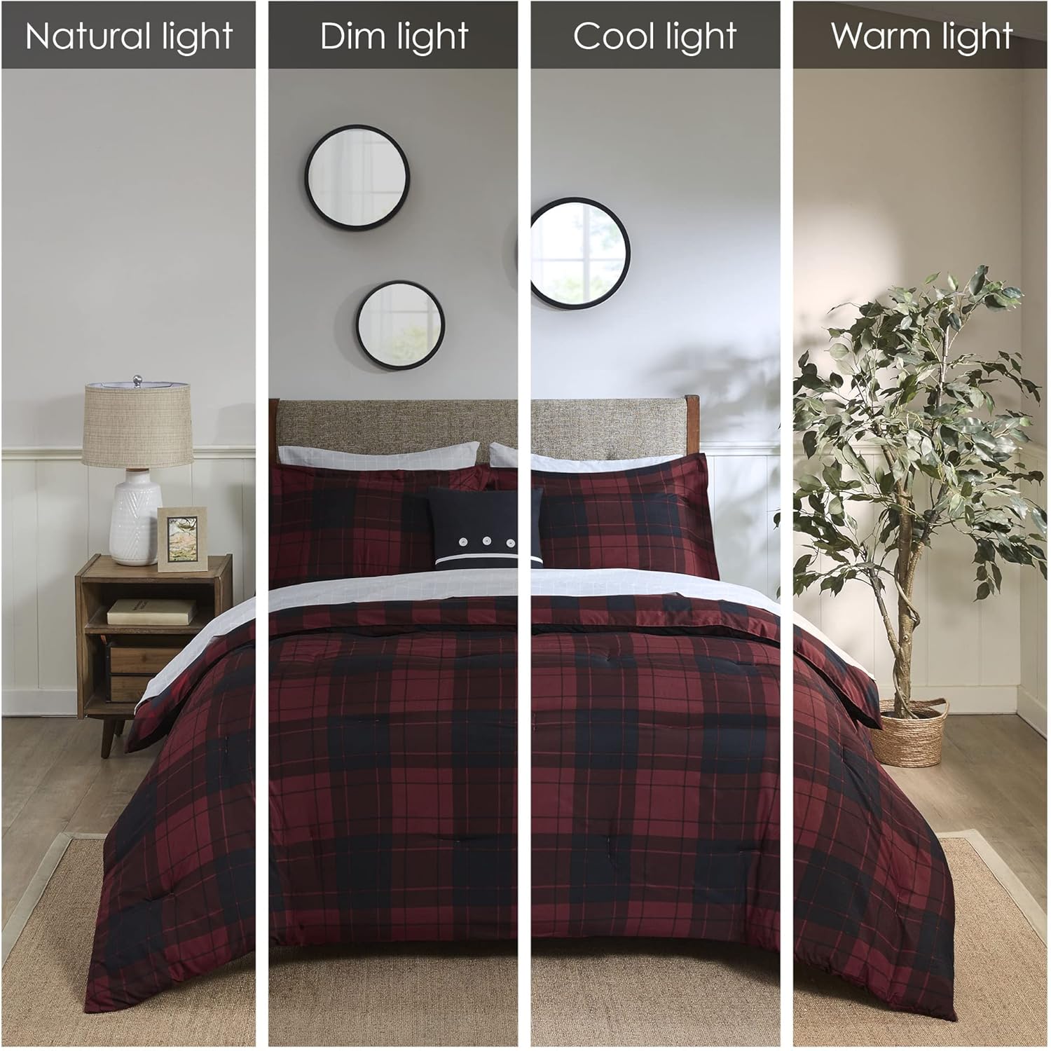 Madison Park Essentials Reversible Comforter Set with 8 Pieces