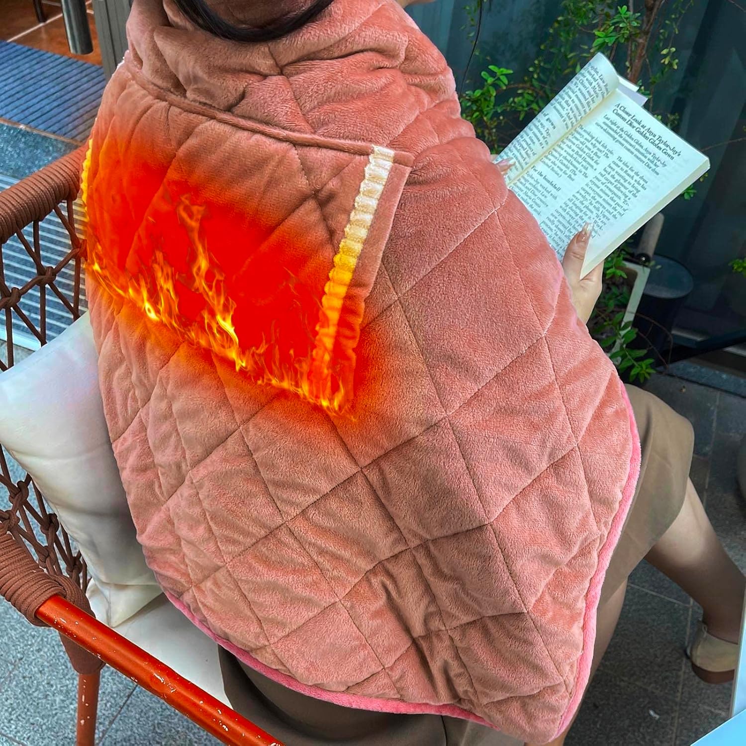 USB Heated Blanket Throw with Zipper for Winter