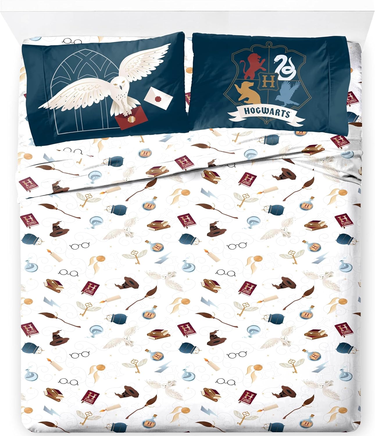 Jay Franco Kids Sheet Set - 4 Piece Full Harry Potter 02