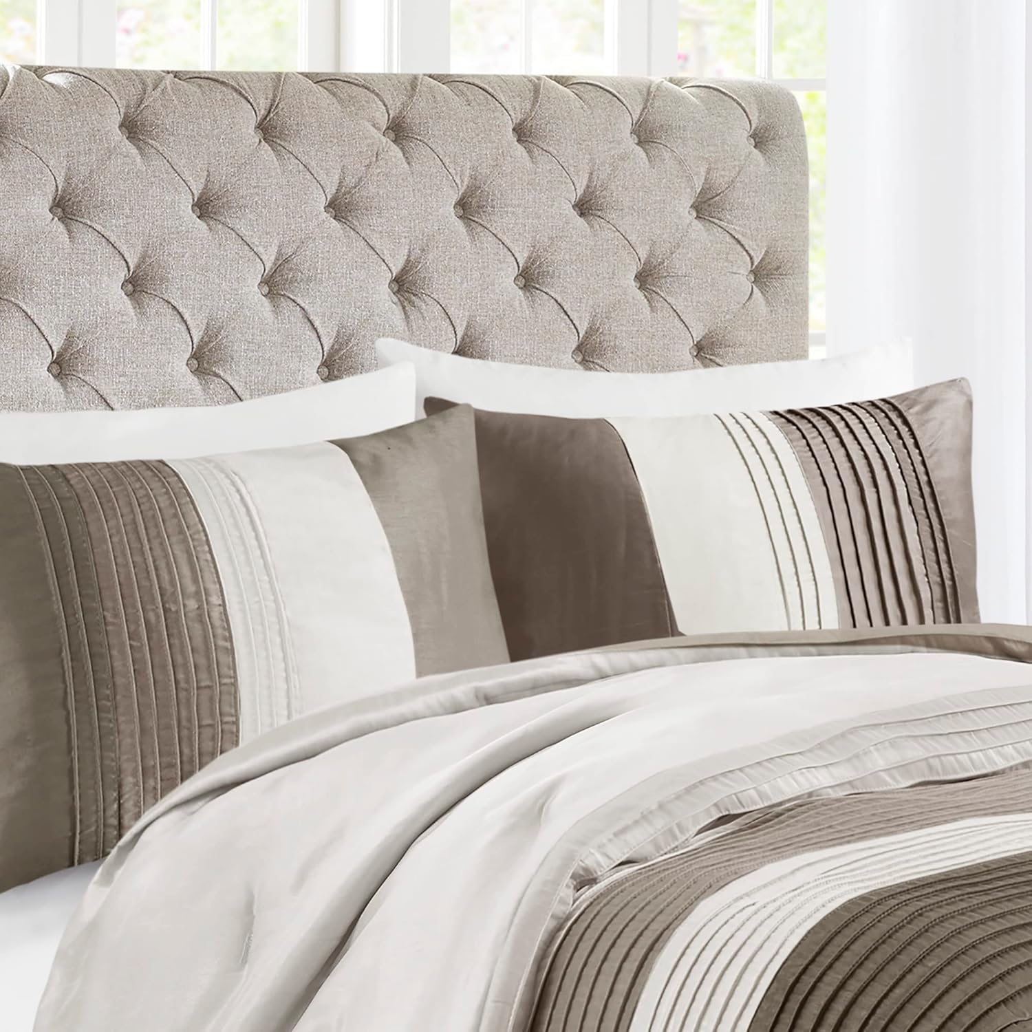 Madison Park Amherst Faux Silk 7-Piece Comforter Set