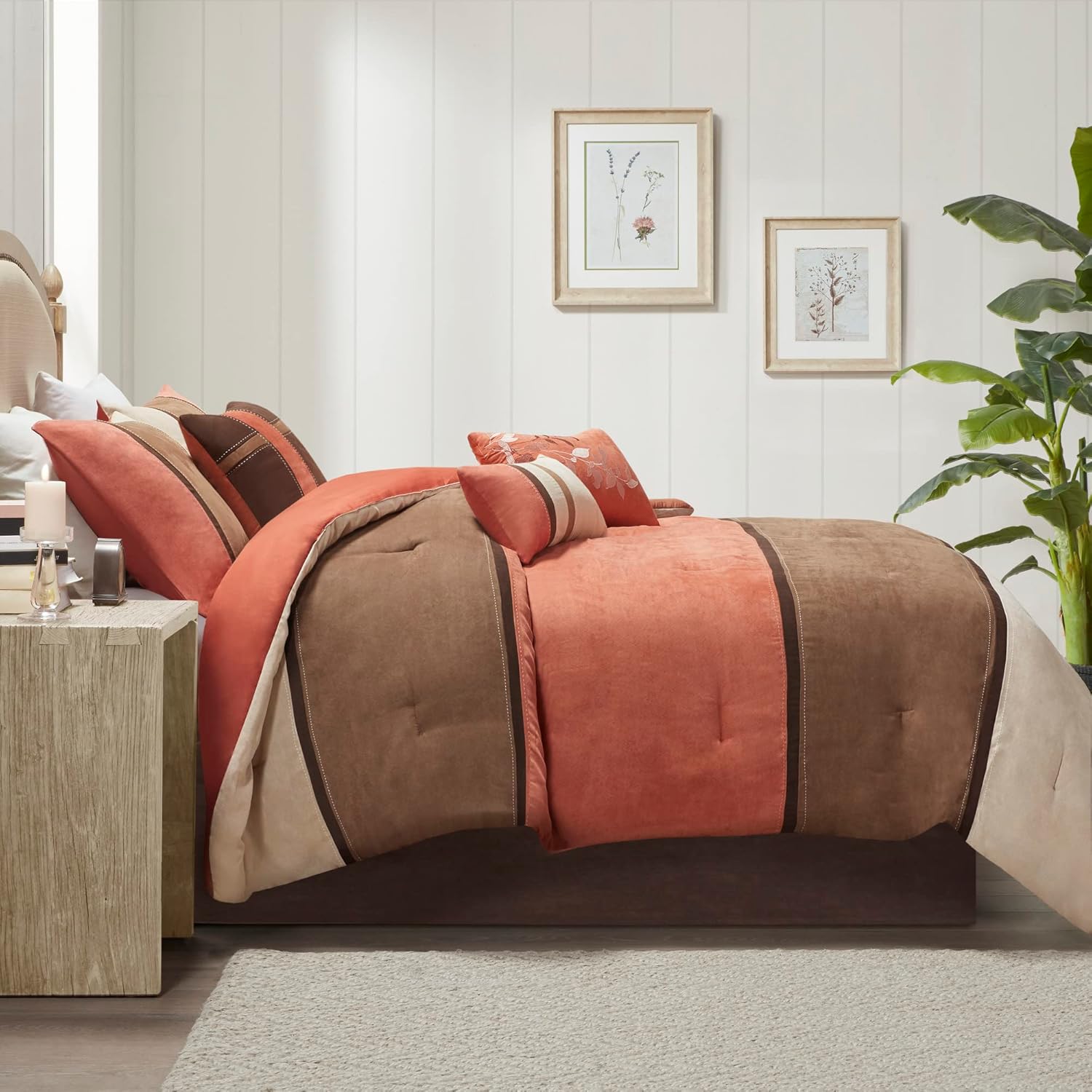 Madison Park Palisades Faux Suede Comforter Set 7 Piece 1