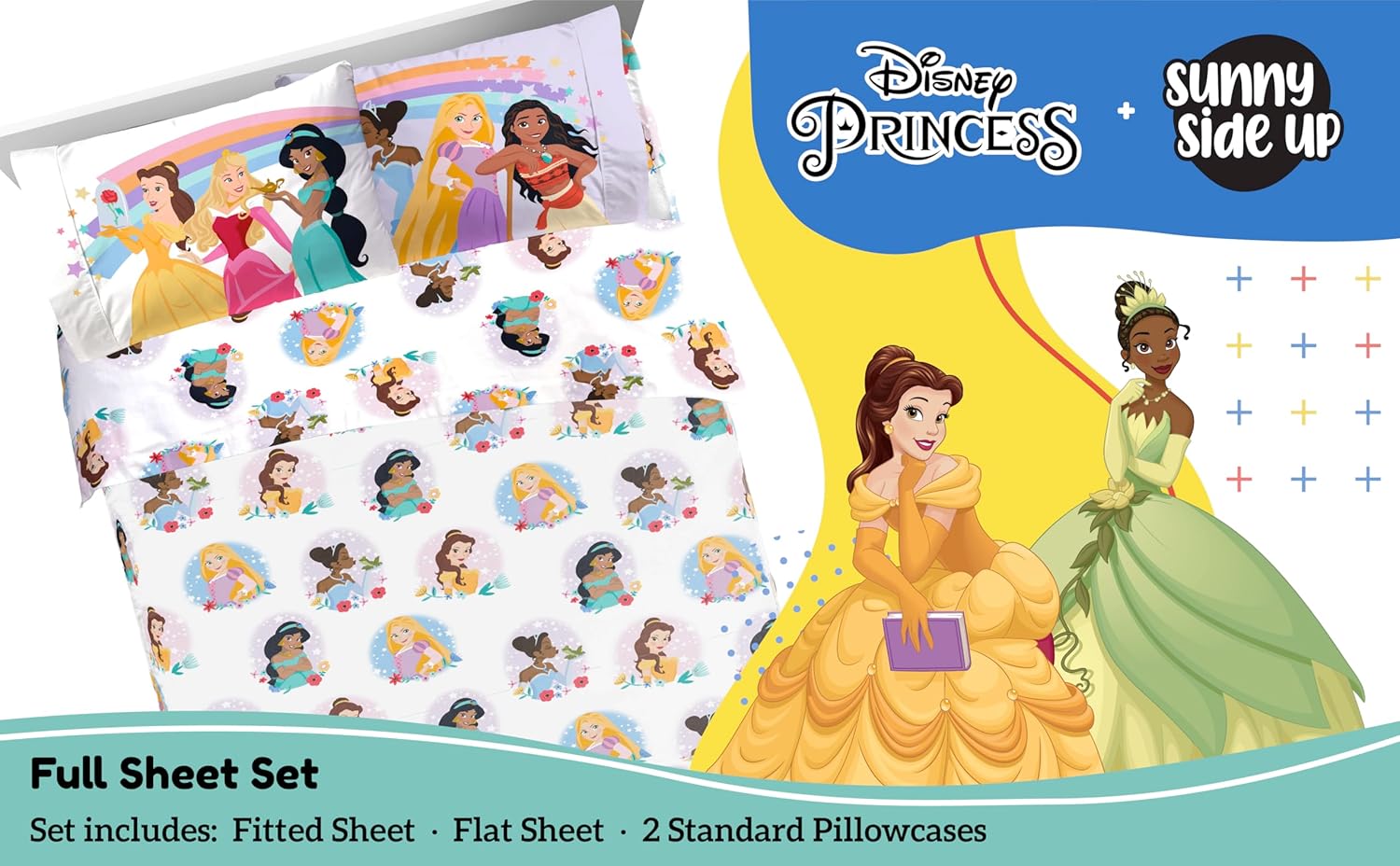 Sunny Side Up Disney Princess 4-Piece Sheet Set