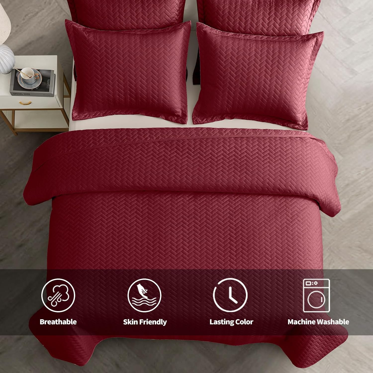 MapleStone Oversized King Quilt Set - 3 Piece