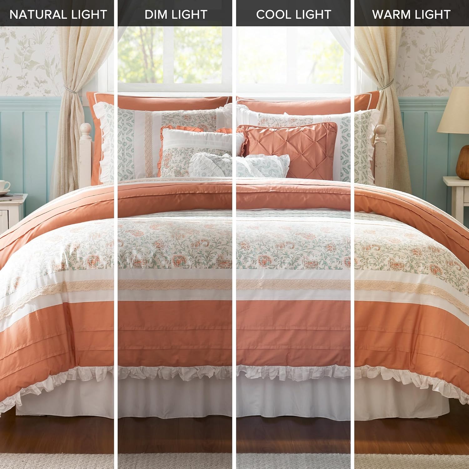 Madison Park Dawn 9 Piece Cotton Comforter Set