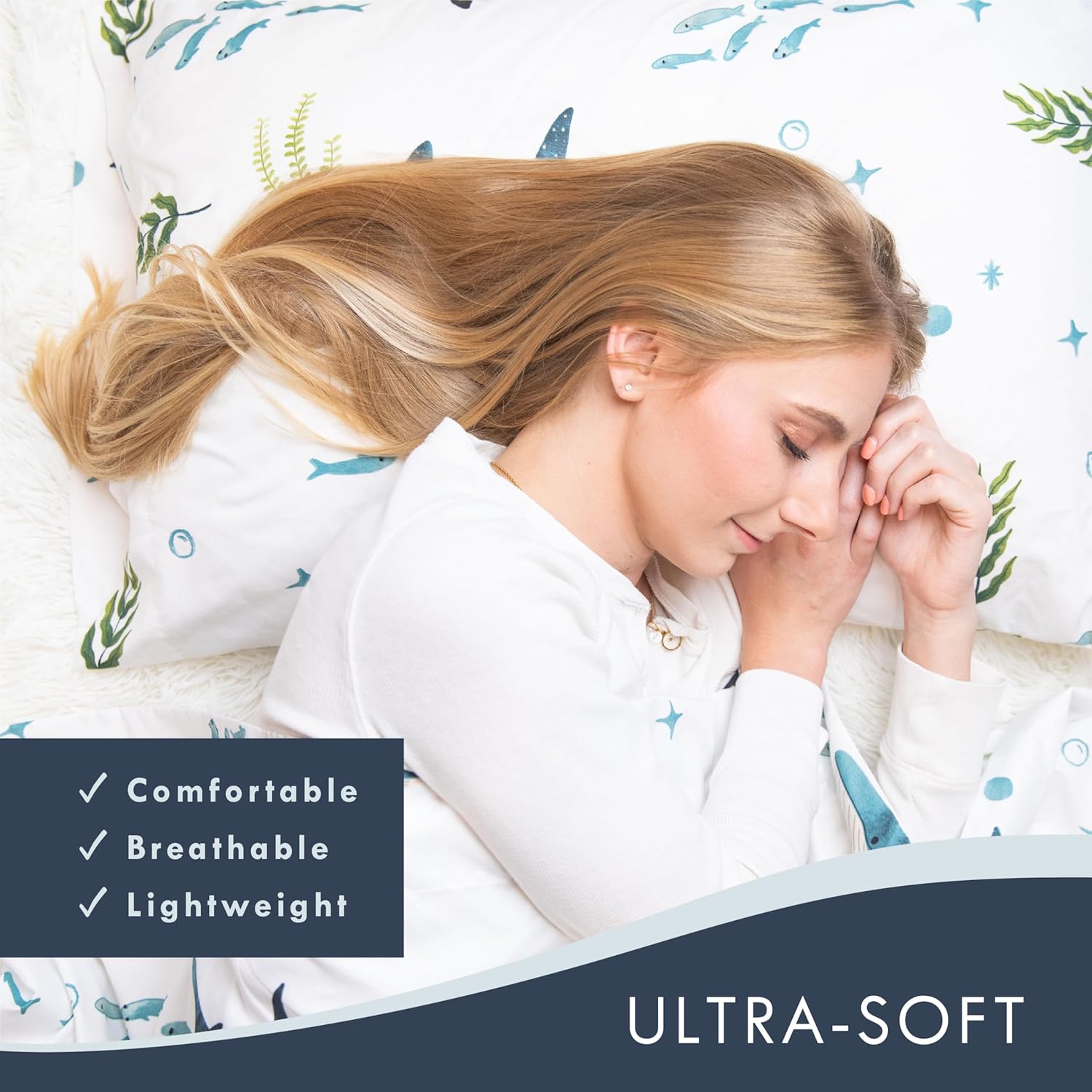 Where The Polka Dots Roam Nautical Ocean Queen Bedding Set