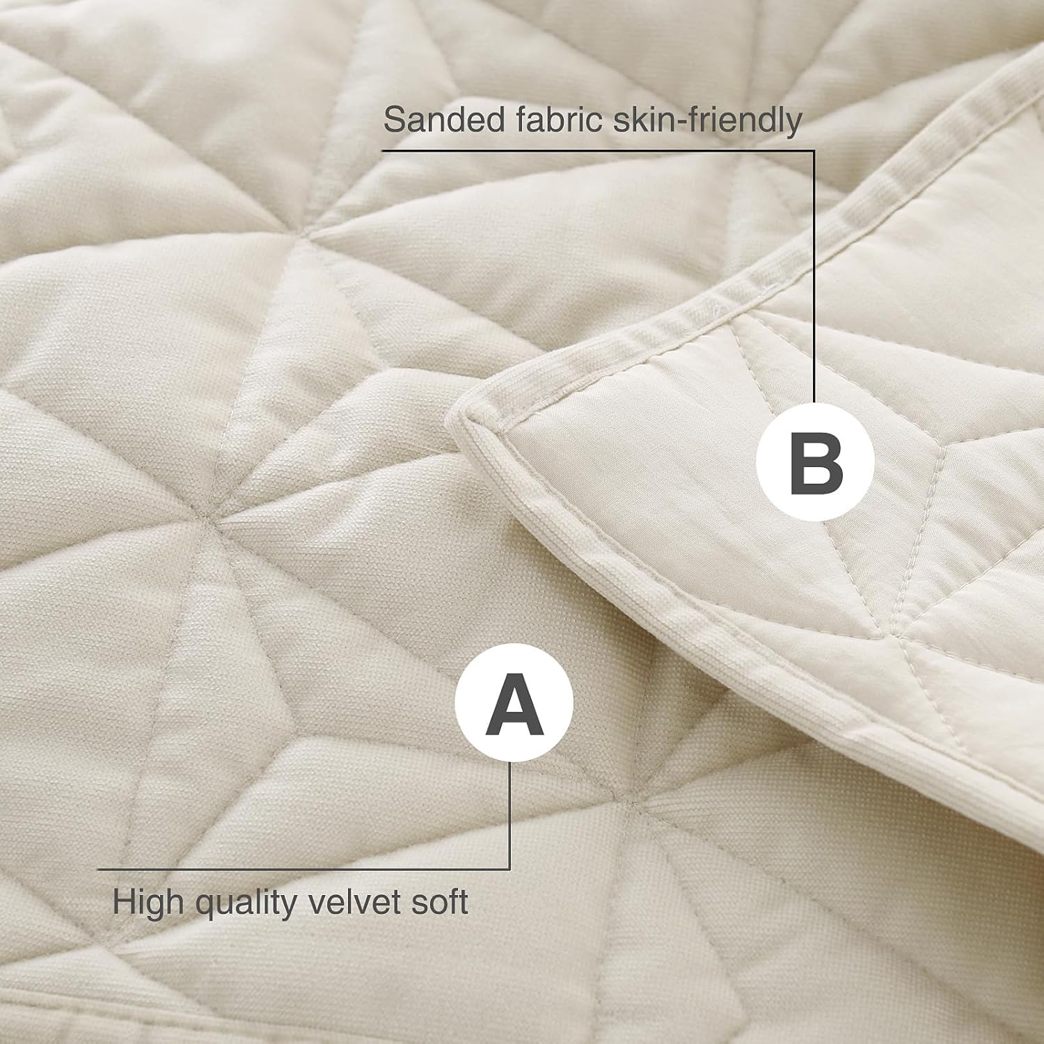Queen Luxury Velvet Quilt Set with 2 Pillow Shams 1