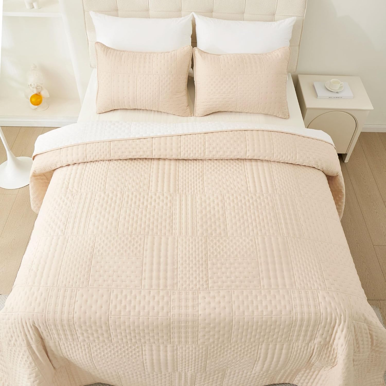 Cmfshape King Size Quilt Bedding Set with 2 Pillow Shams