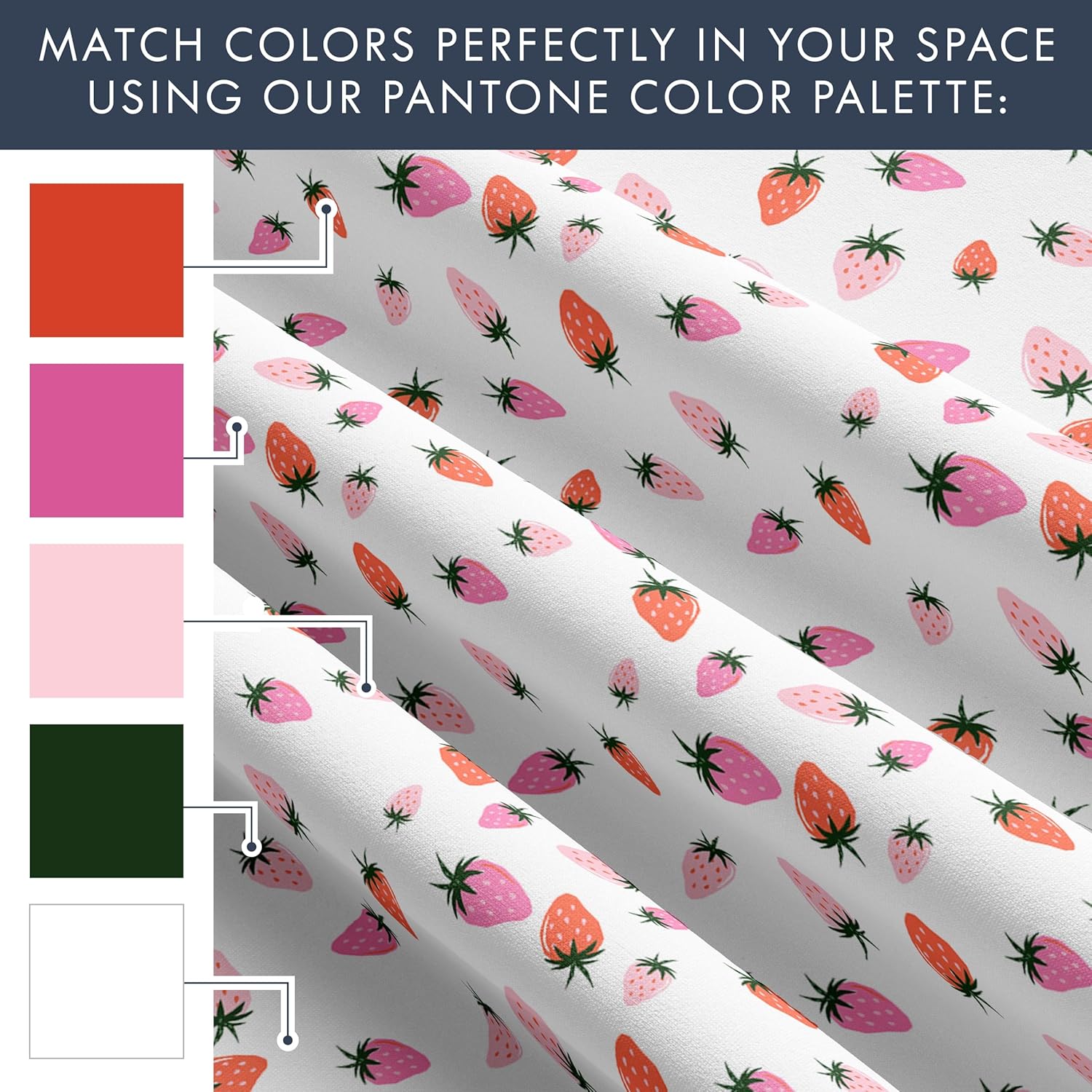 Strawberries Kids Full Size Bed Sheet Set 4 Piece