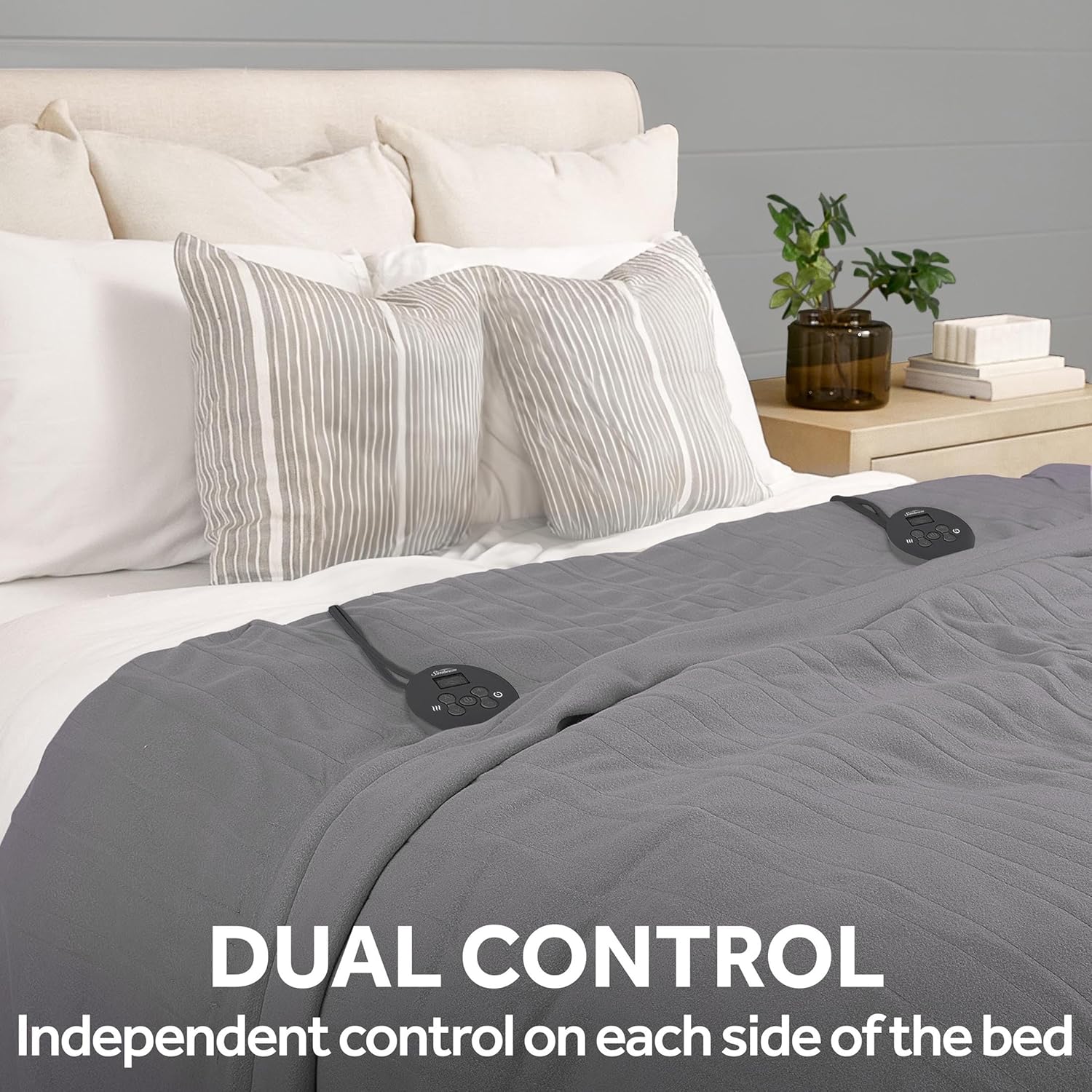 Sunbeam Royal Ultra Fleece Heated Electric Blanket Queen Size 1