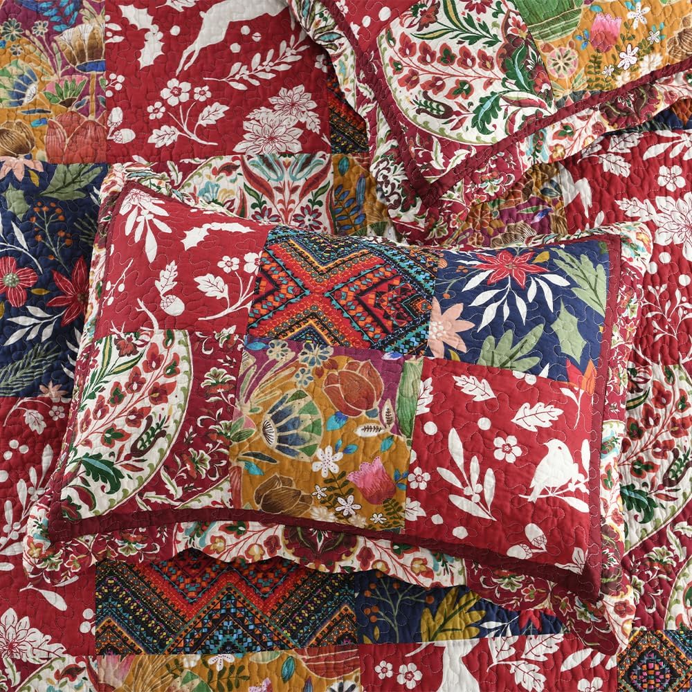 ENASAL Cotton Reversible Quilt Set King Size