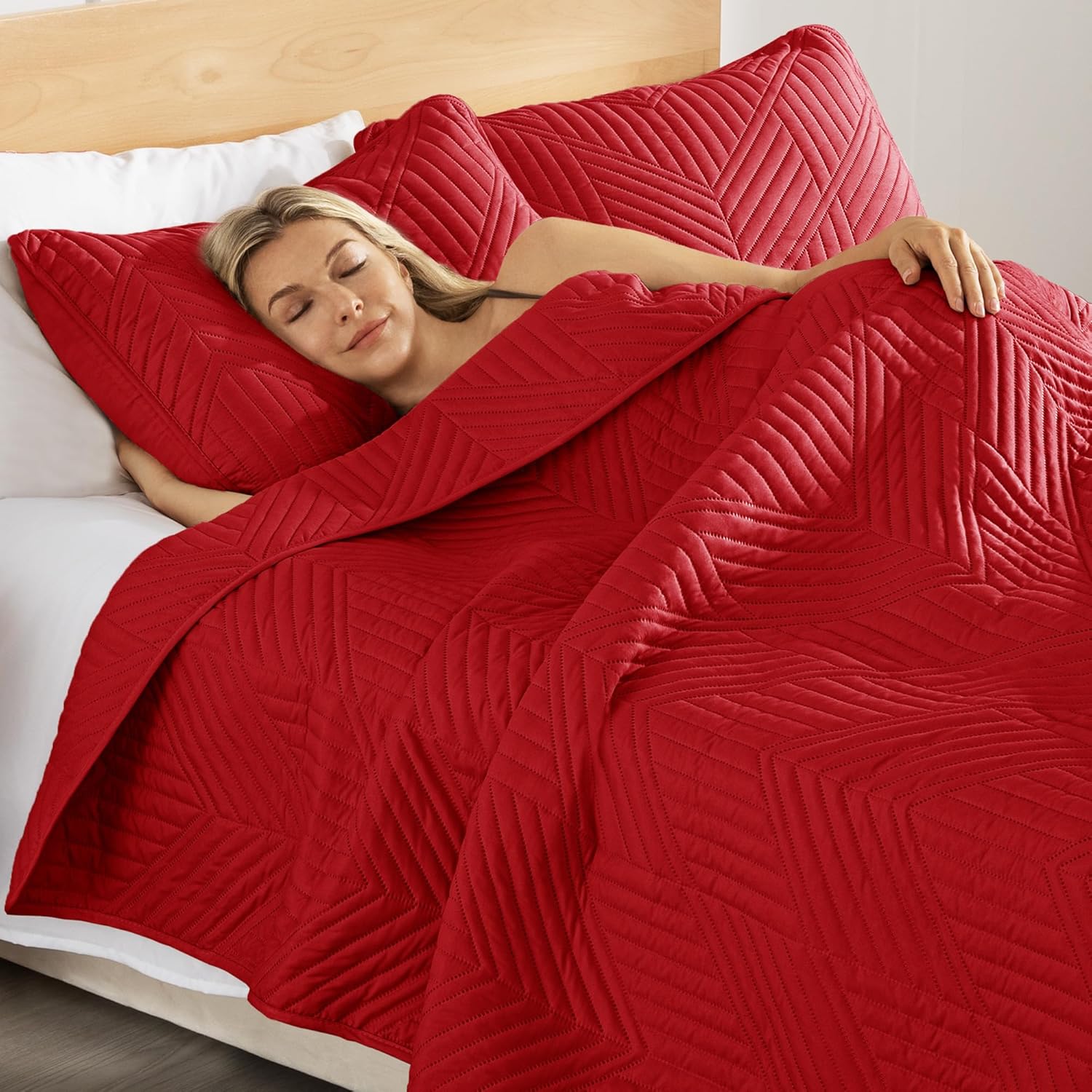 Exclusivo Mezcla Ultrasonic Full Queen Quilt Set