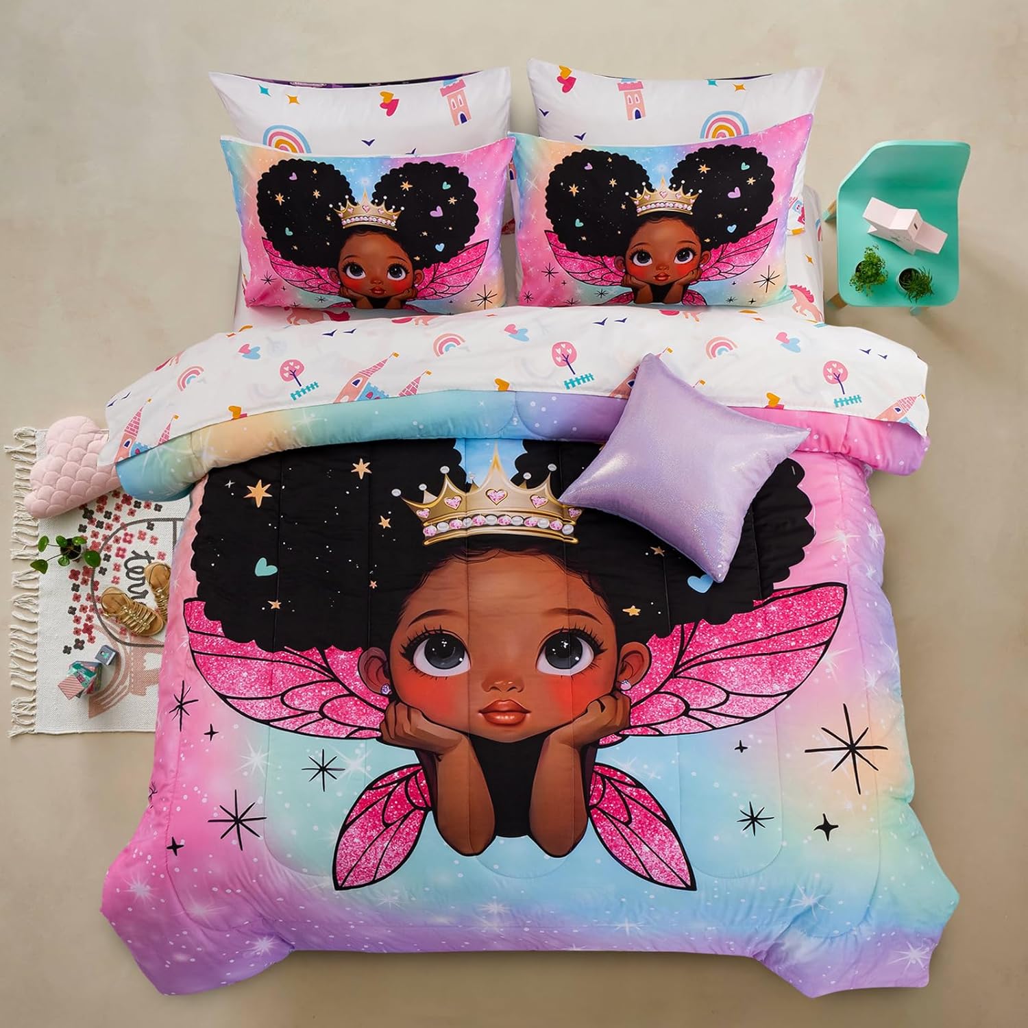 A Nice Night Princess Wings Comforter Set