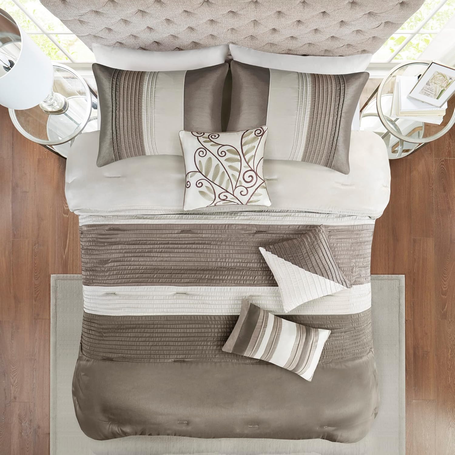 Madison Park Amherst Faux Silk 7-Piece Comforter Set