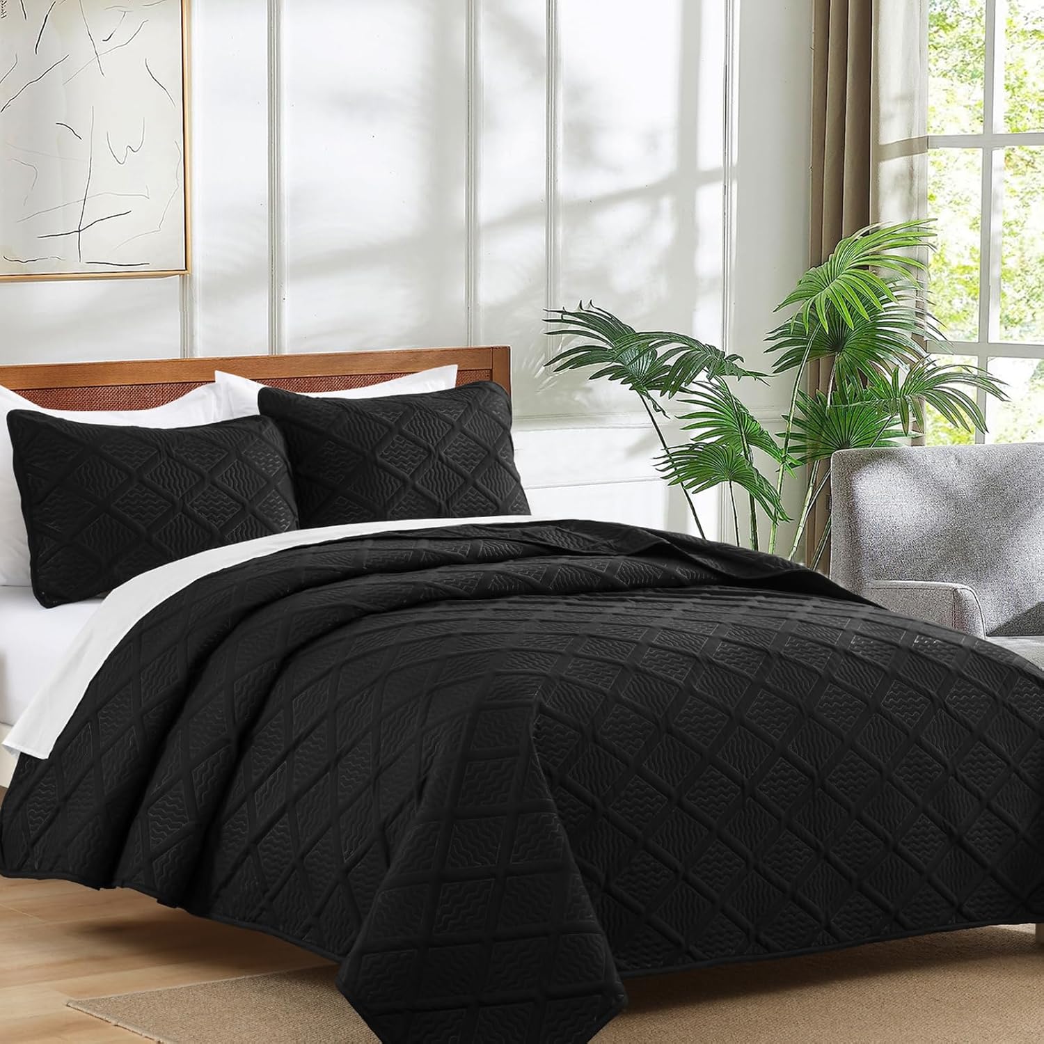 Yiran Queen Size Microfiber Bedspread Set