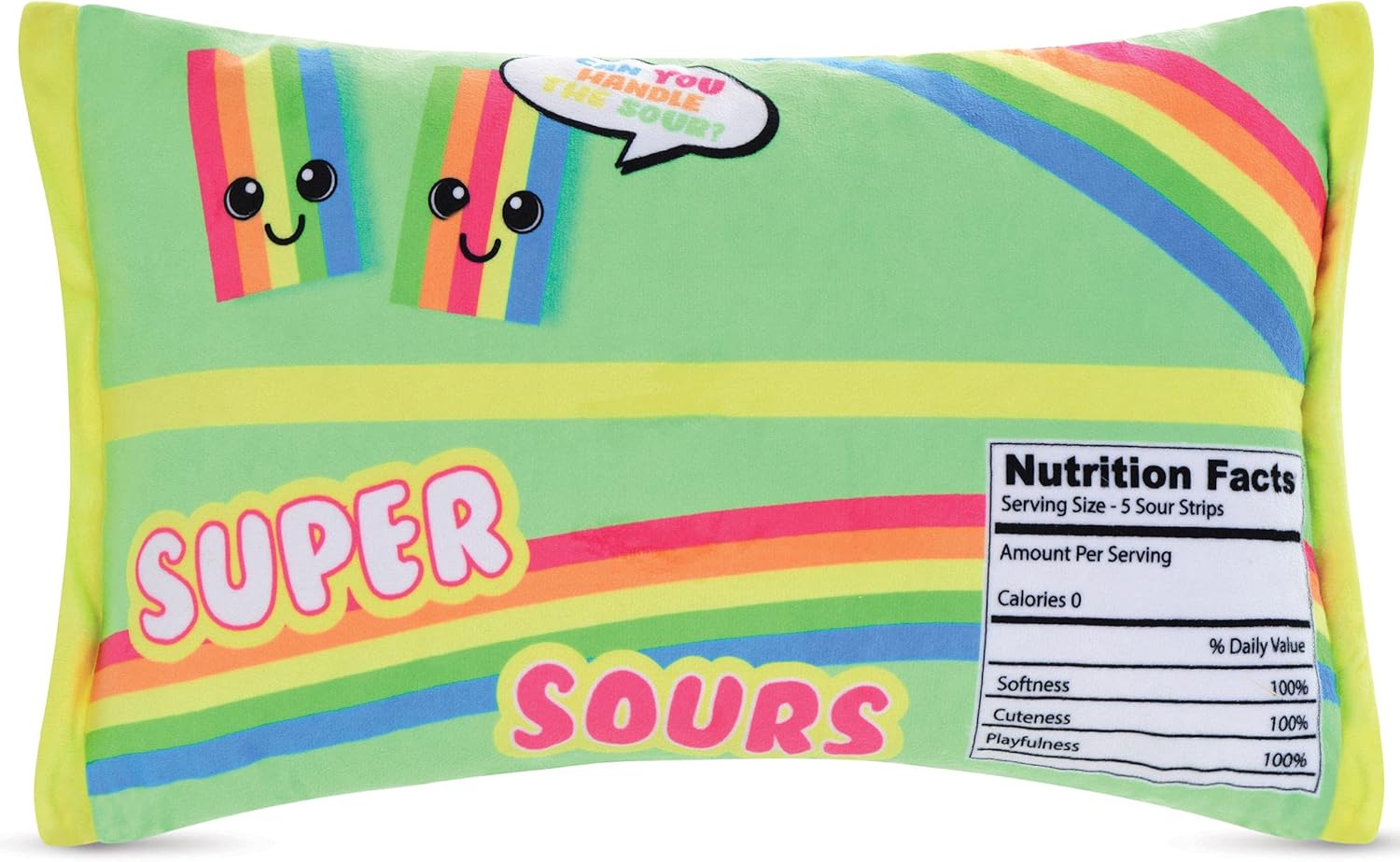 iscream Super Sours Strawberry Fleece Pillow Set