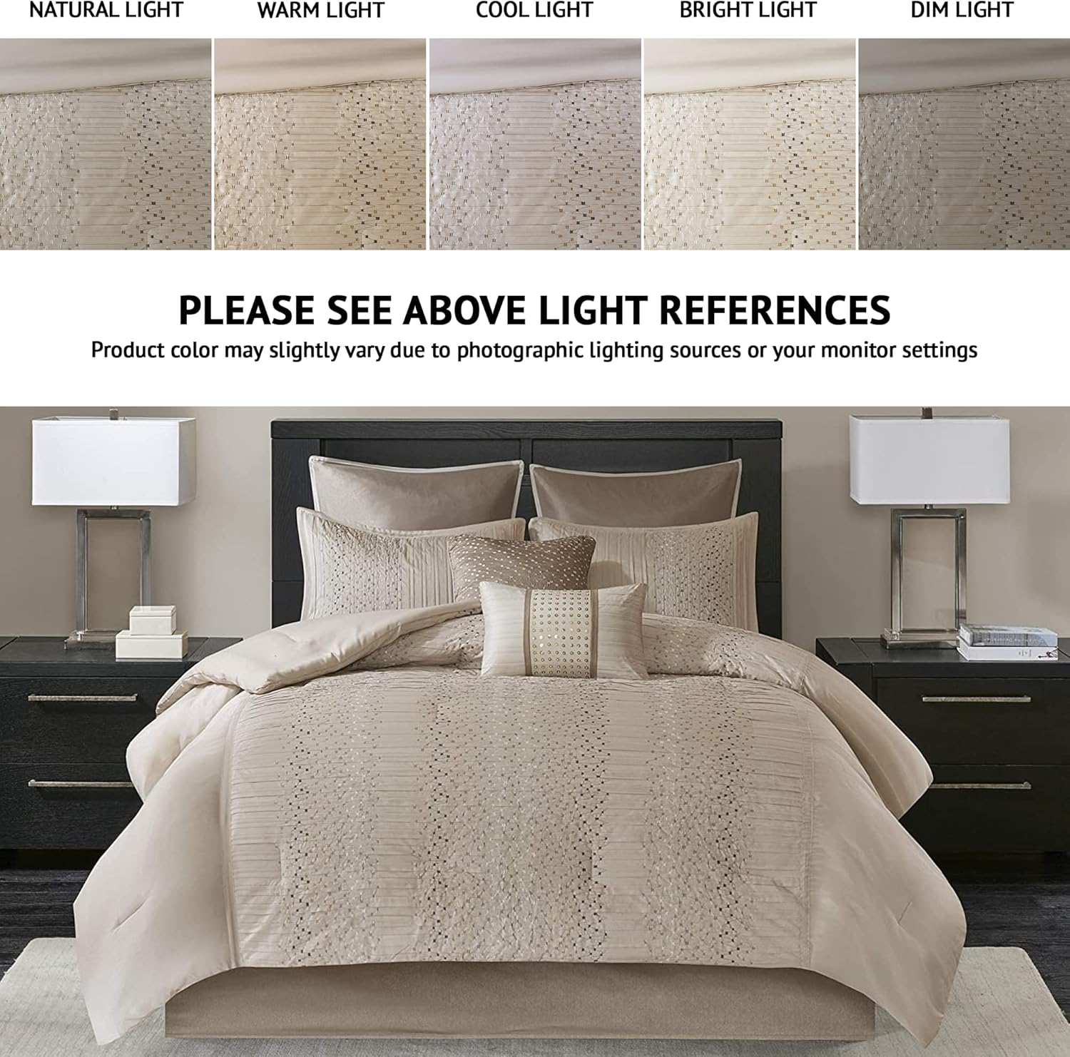 Madison Park Camelia Cozy Comforter Set 8 Piece 1
