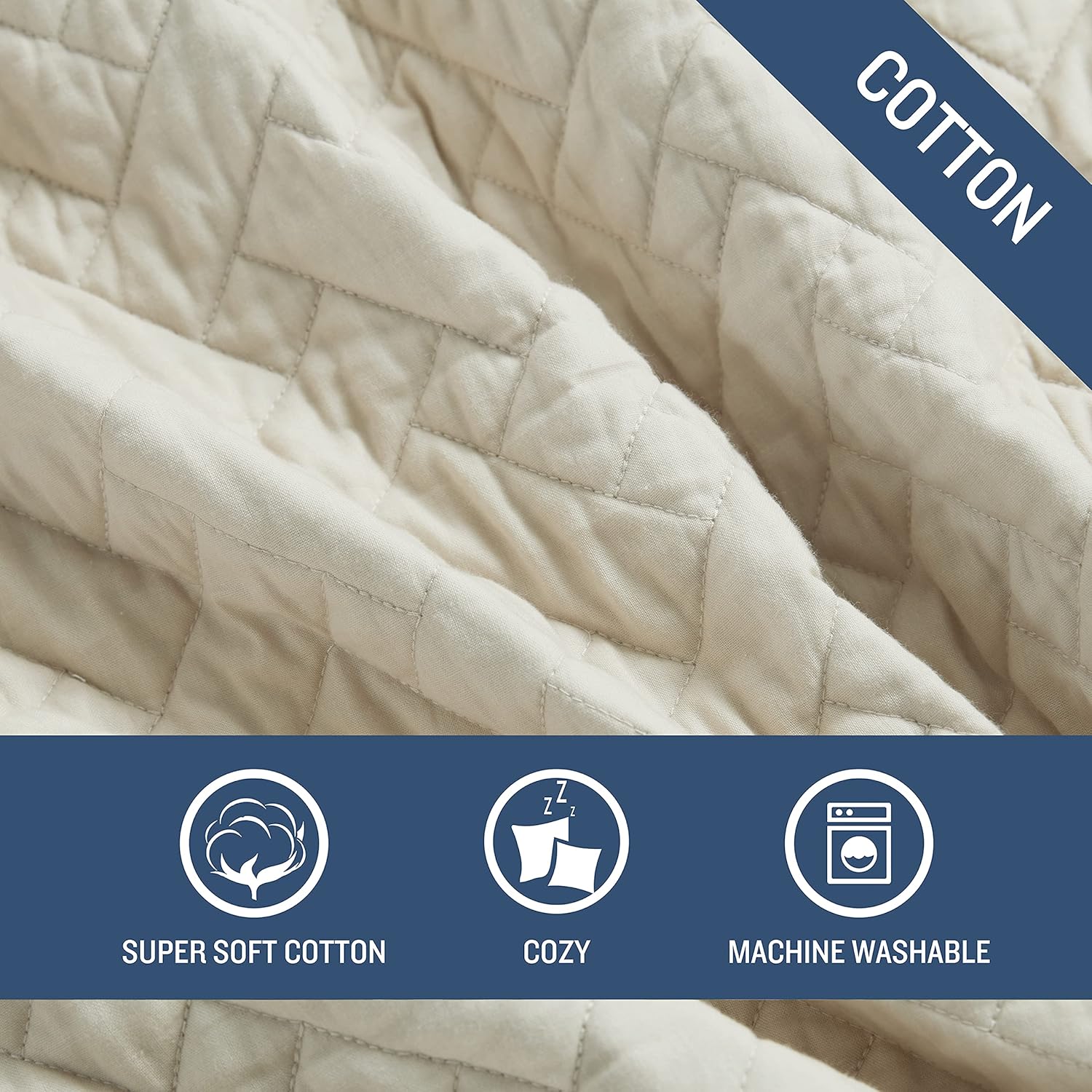 Tommy Bahama Queen Quilt Set Chevron Dune 1