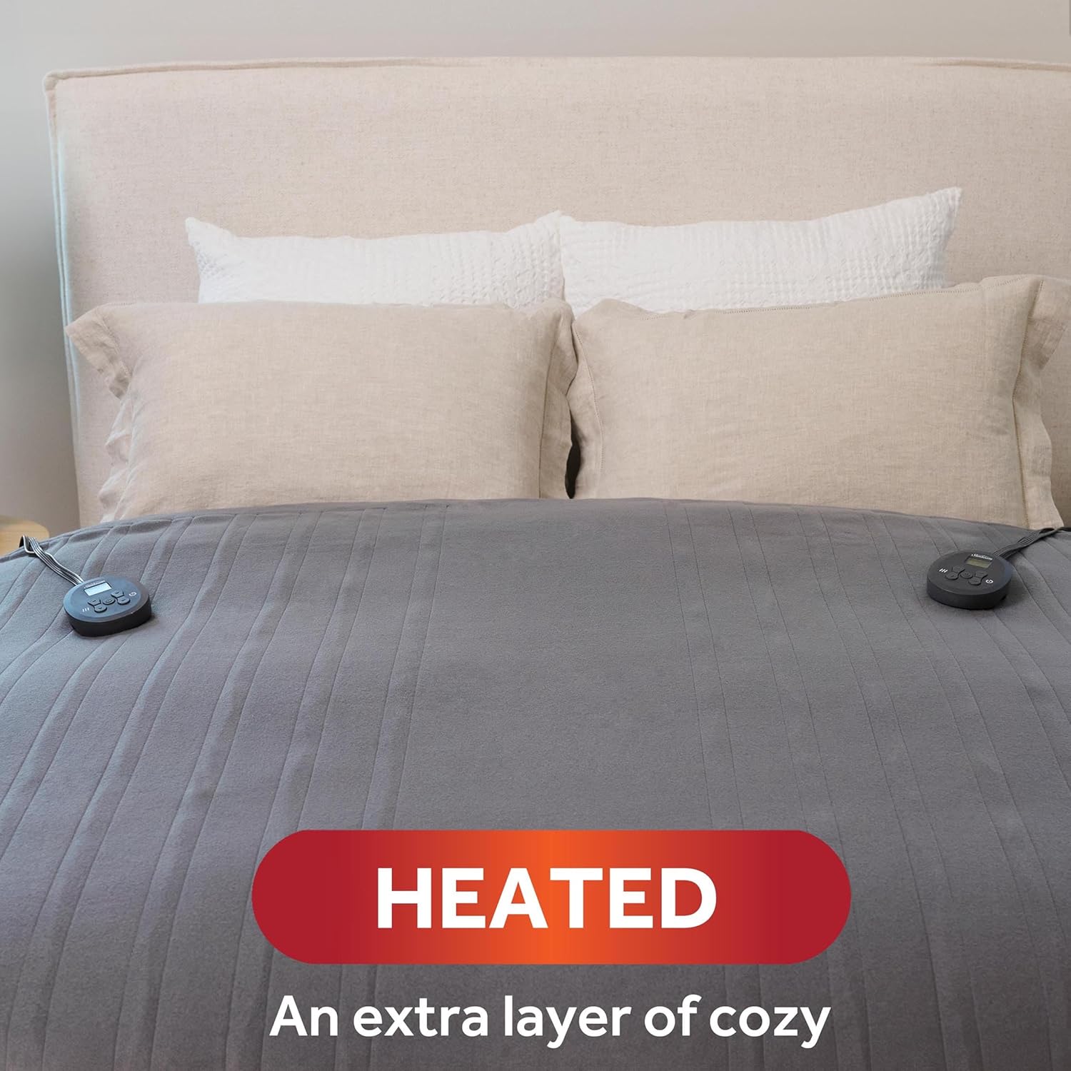 Sunbeam Royal Ultra Fleece Heated Electric Blanket Queen Size 1