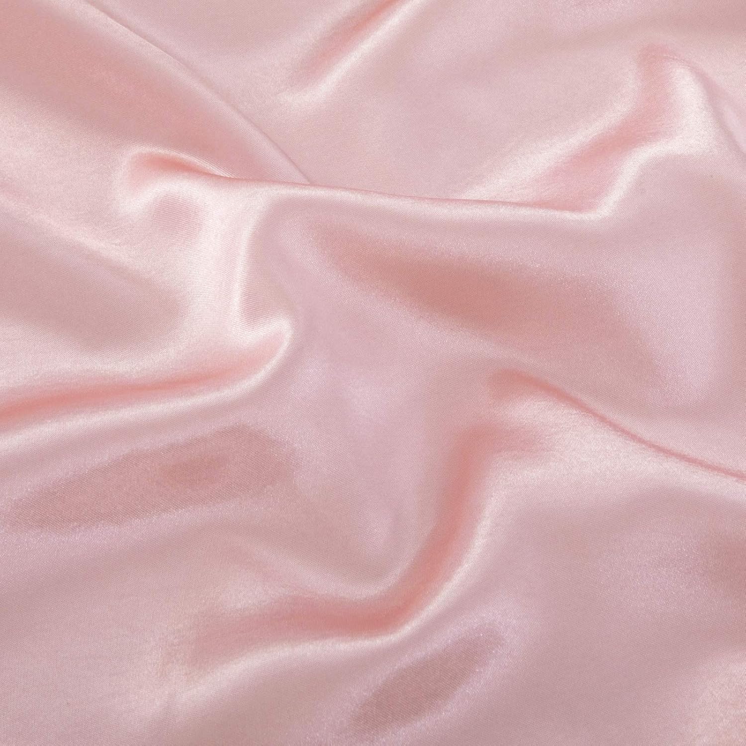 P Pothuiny Satin Fitted Sheet Twin XL Blush Pink