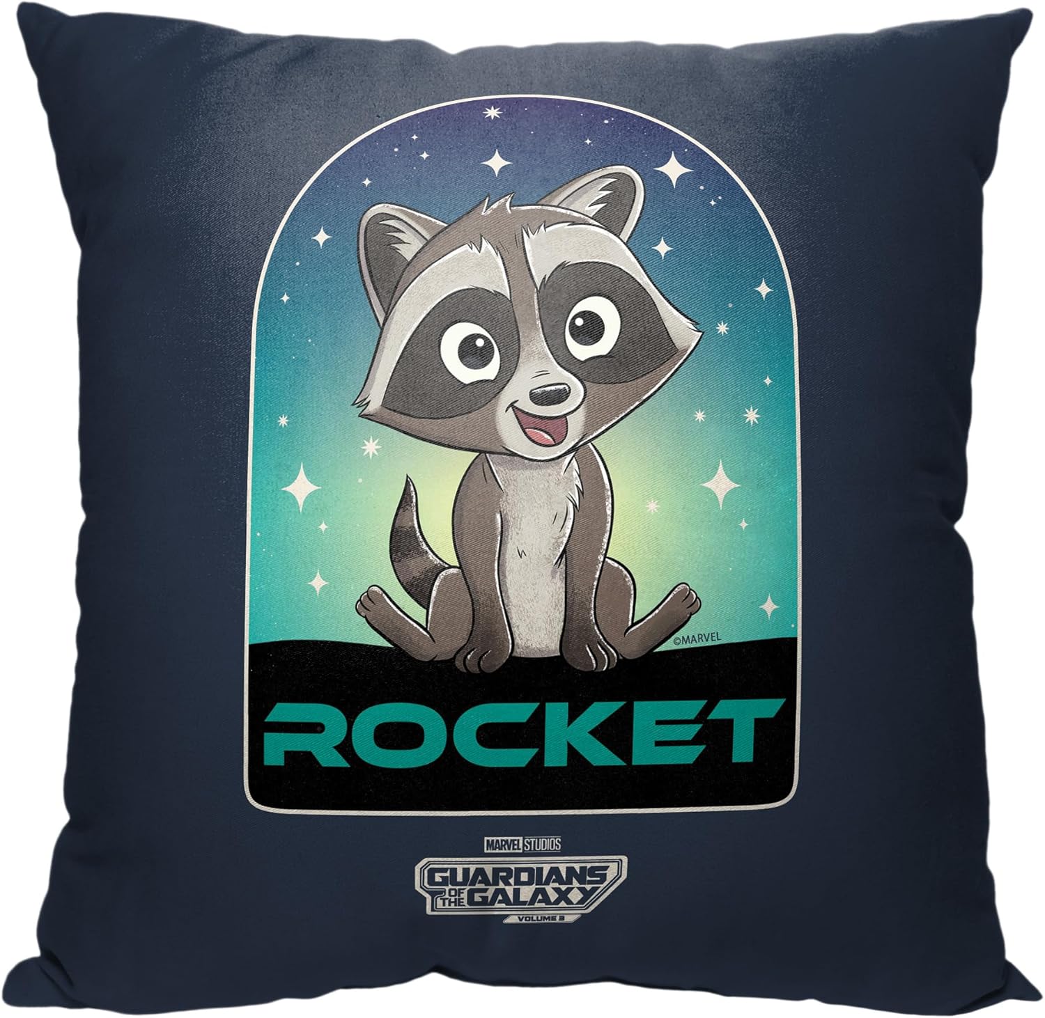 Northwest Guardians Pillow 18x18 Rocket in The Galaxy