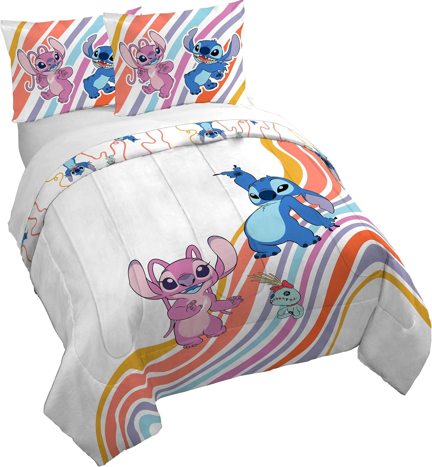 Jay Franco Duvet Cover Set Disney Lilo and Stitch Full Size