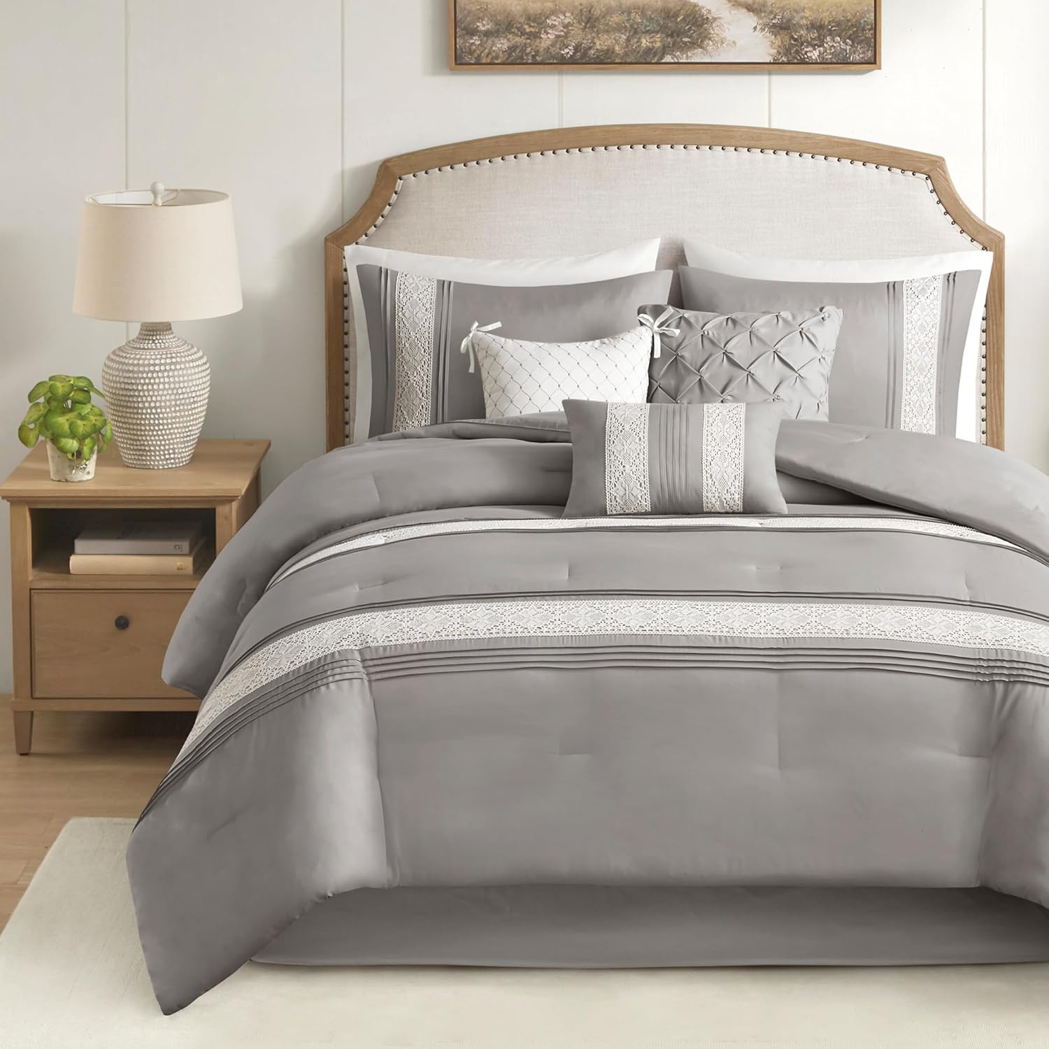 Madison Park Grey 7-Piece Comforter Set