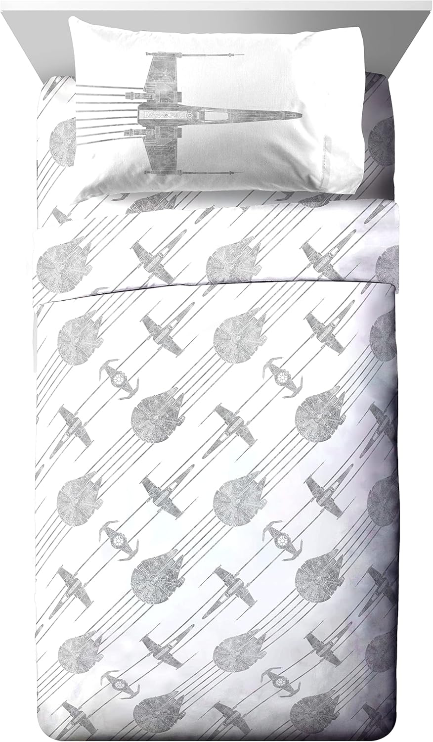 Jay Franco Star Wars Falcon Sheet Set - 4 Piece Kids Bedding 1
