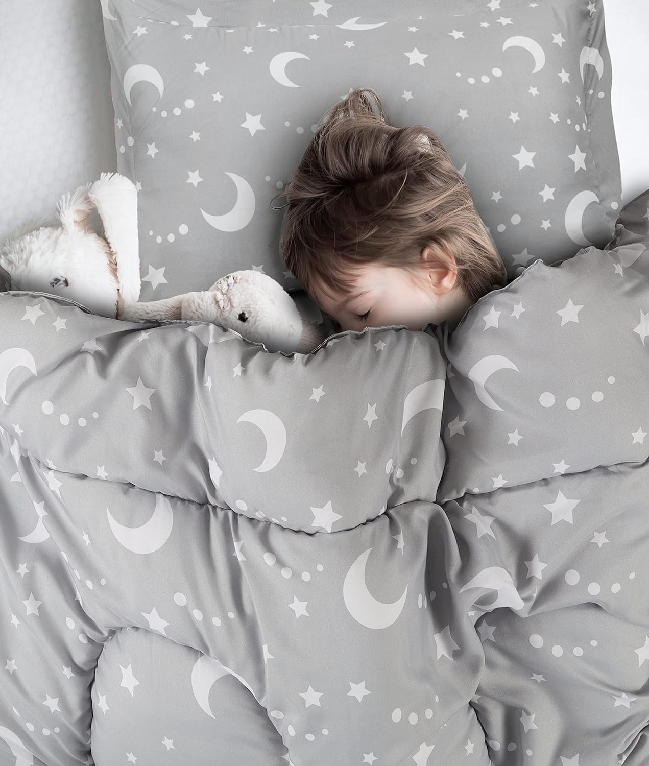 Utopia Bedding Moon Star Comforter Set Twin