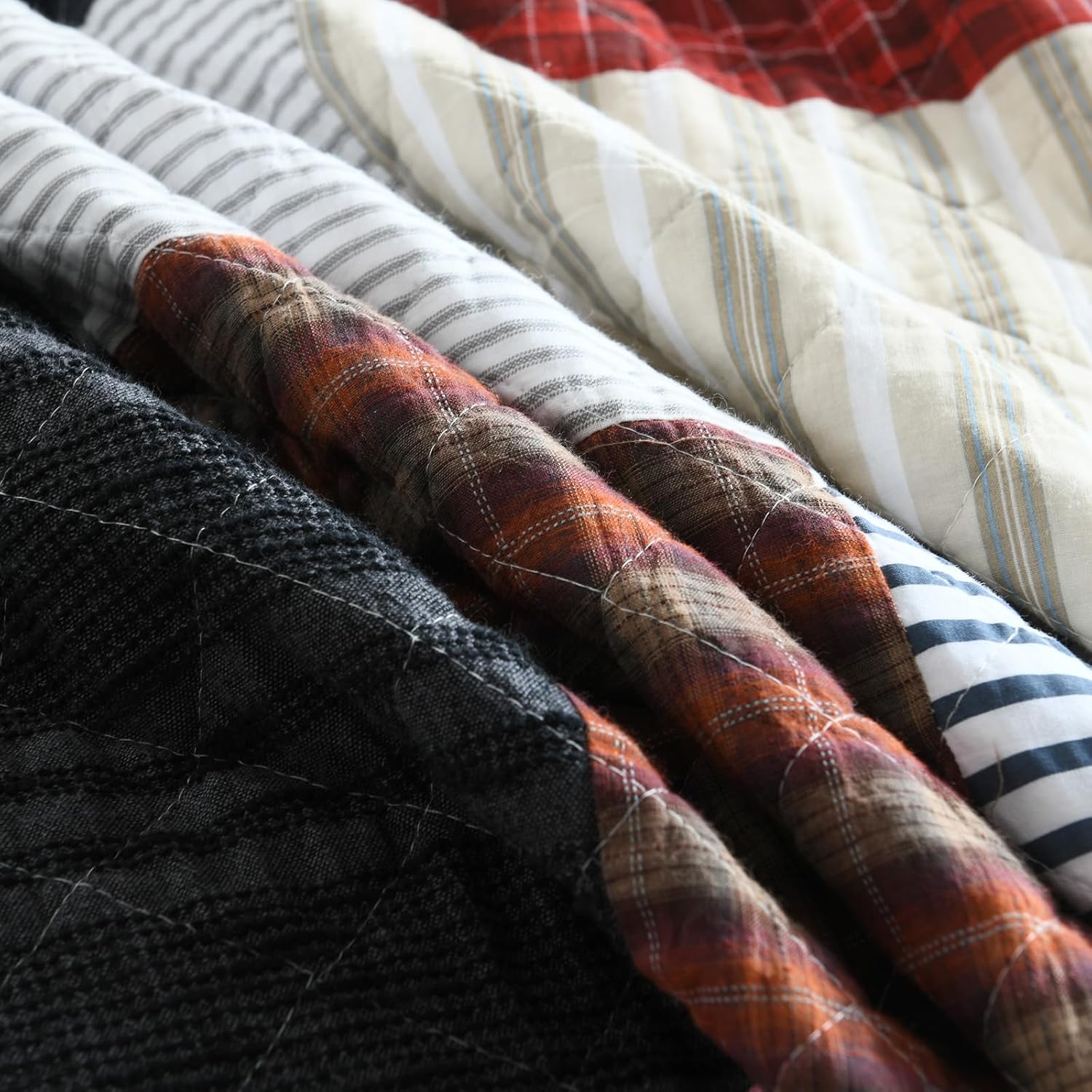 mixinni 100 Cotton Reversible Quilt Set for King Bed