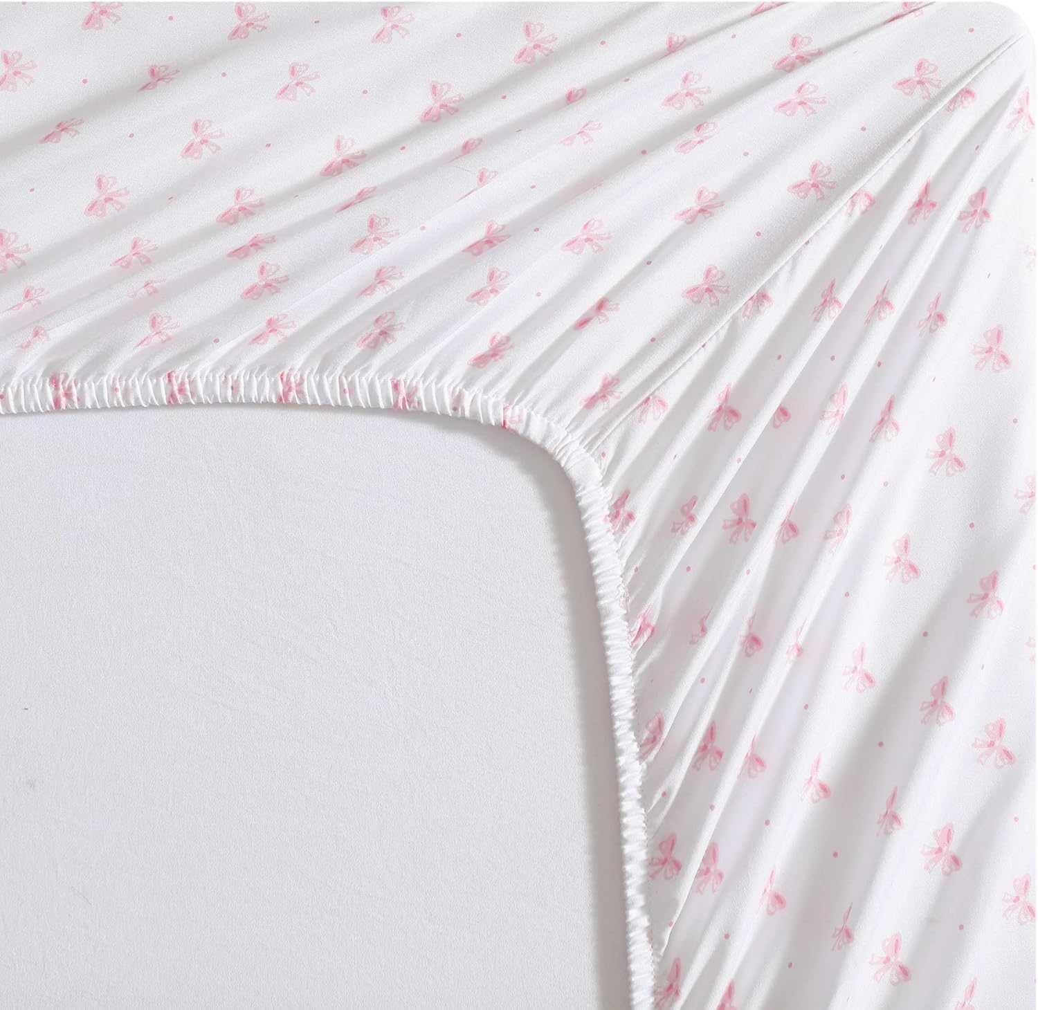 Laura Ashley Kids Sheet Set with Bows Pink Twin XL