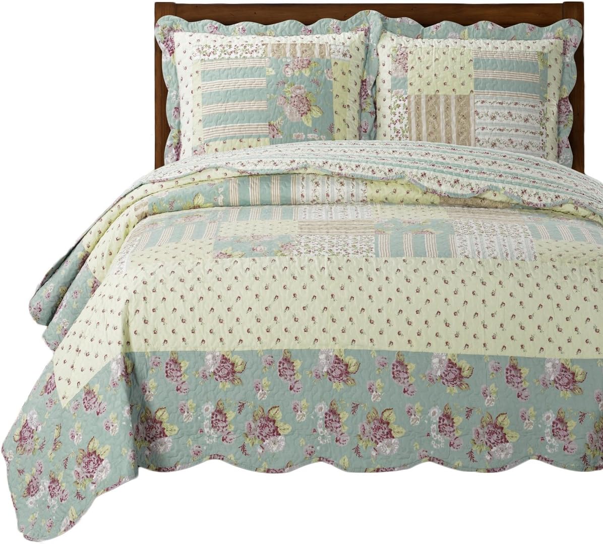 Royal Tradition Annabel Reversible Coverlet Set King Oversized 3pc Bedspread