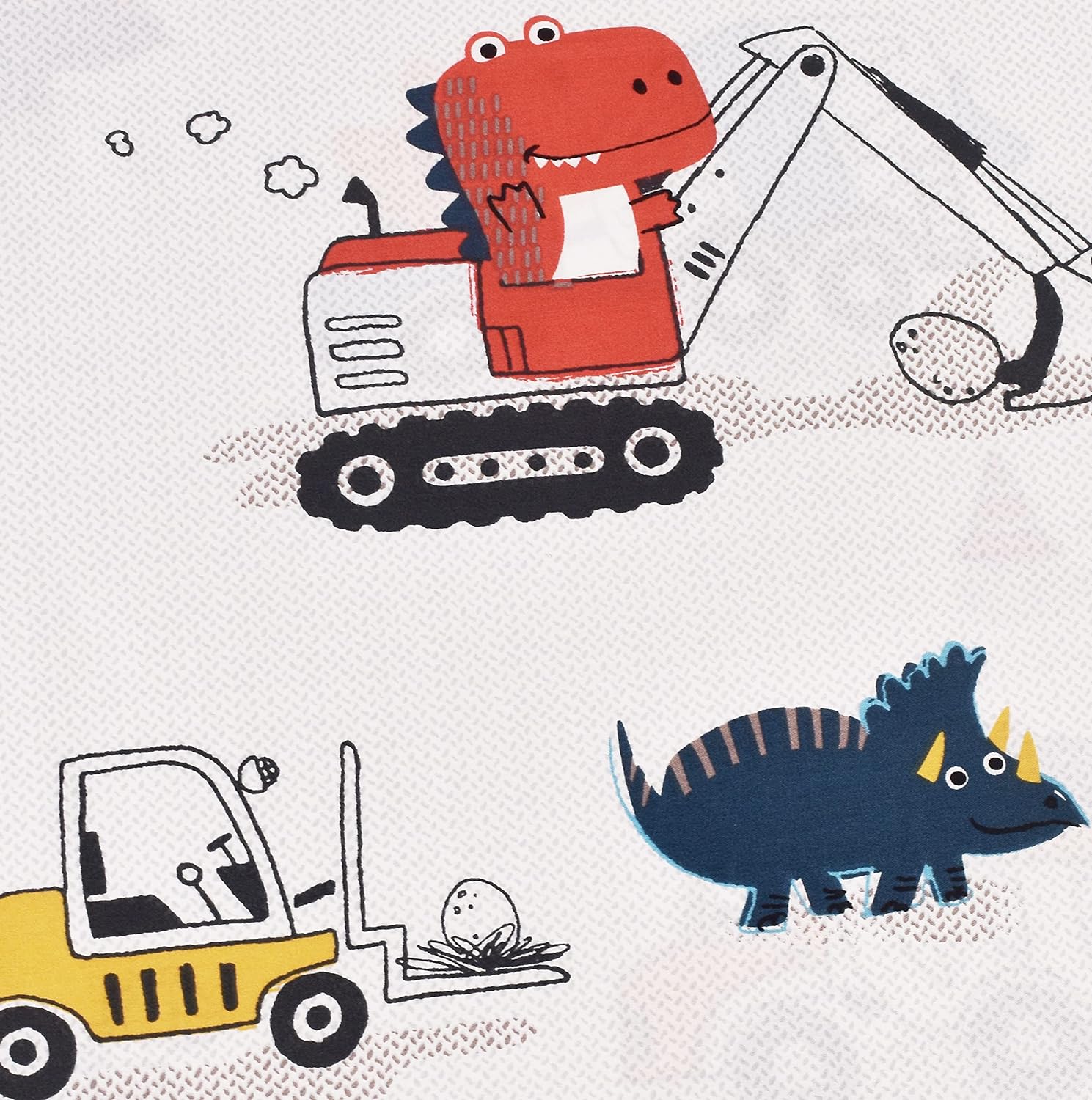 J-pinno Dinosaur Digger Kids Bedding Set