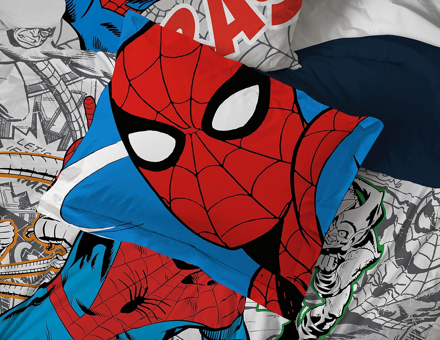 Marvel Spiderman Comforter Set - 7 Piece Full Size Bedding